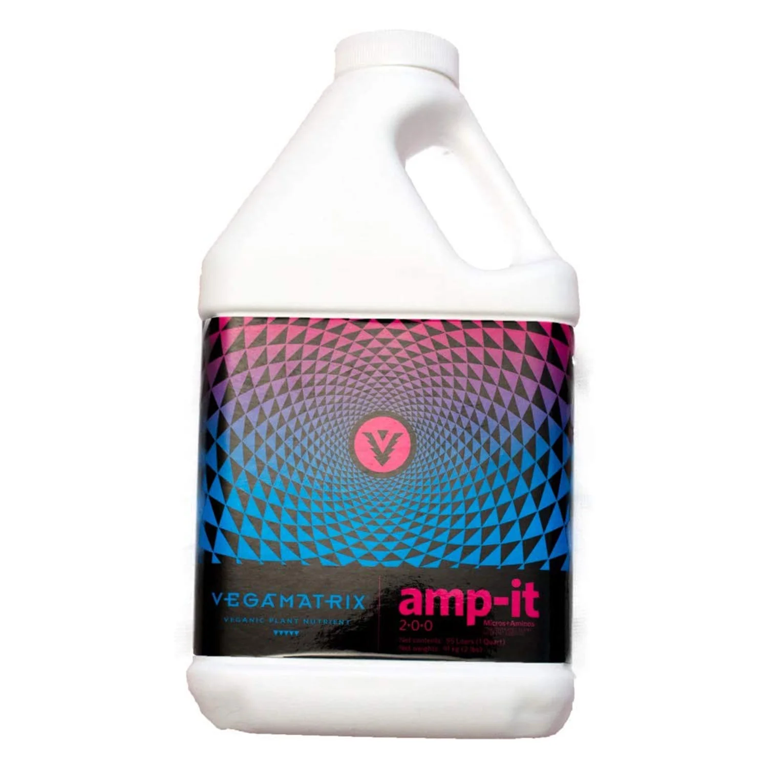 Vegamatrix VX10010 Amp-It Micros and Aminos Plant Growth Food Nutrient, 1 Quart