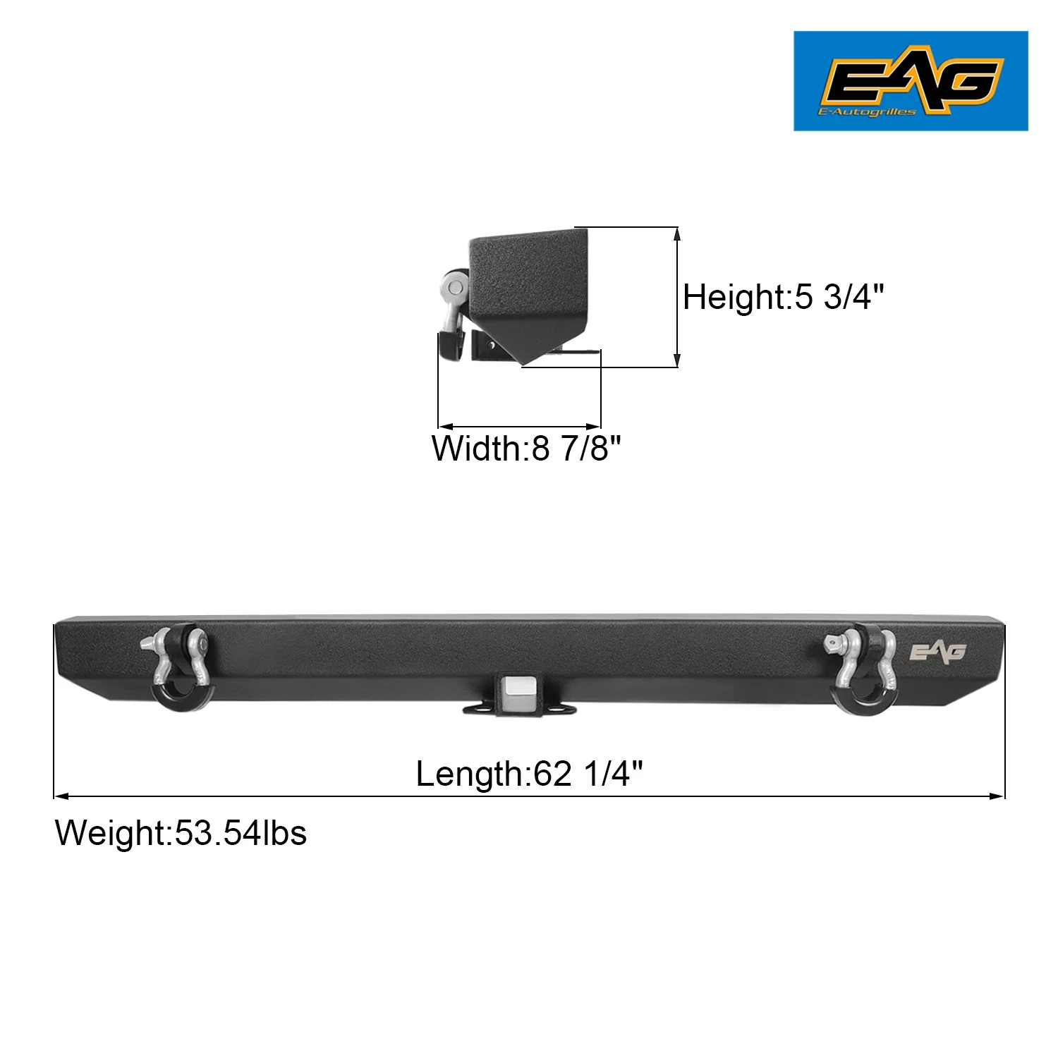 EAG Rear Bumper with 2