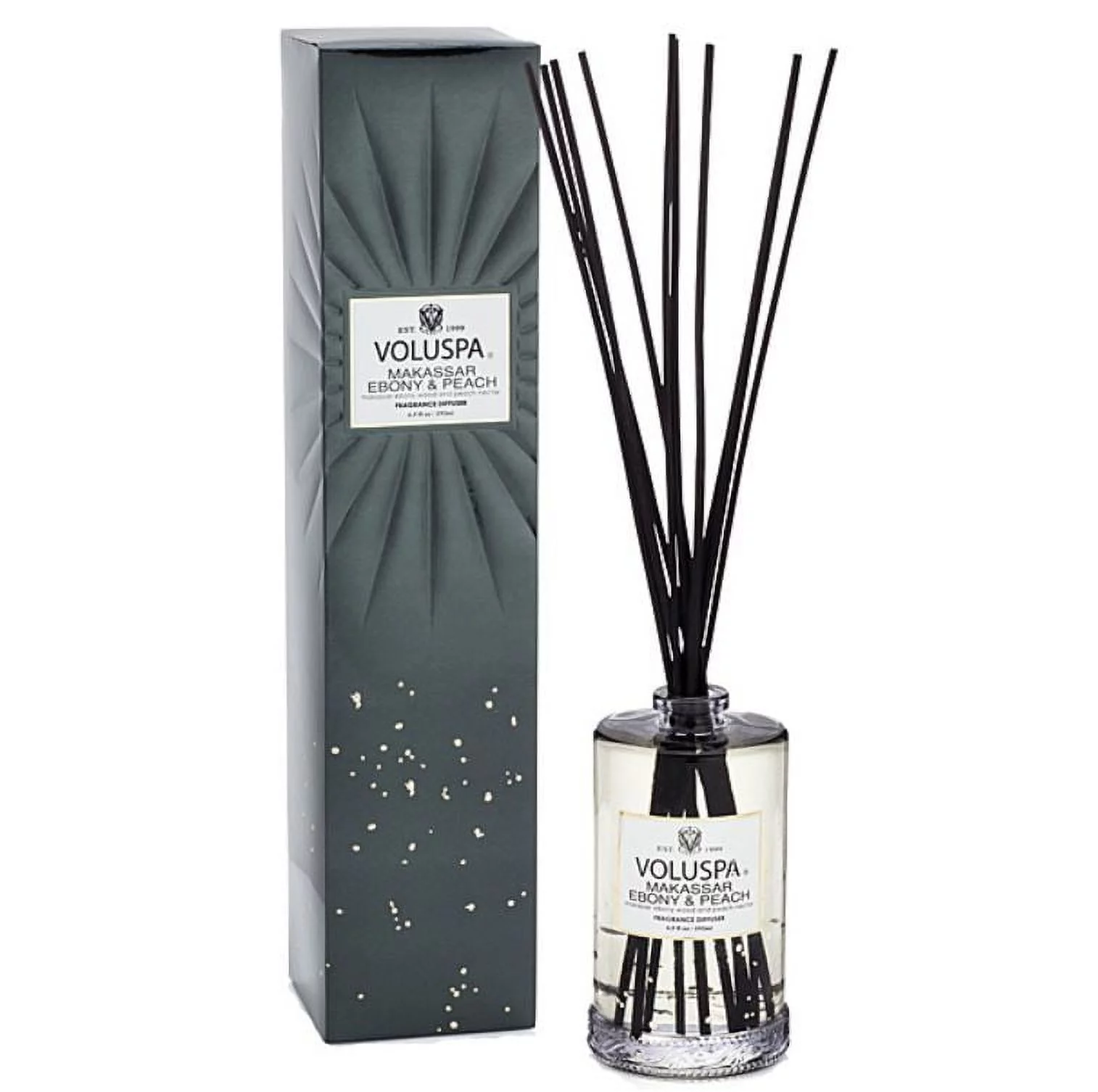 Voluspa Makassar Ebony & Peach Fragrant Oil Diffuser 6.5 oz