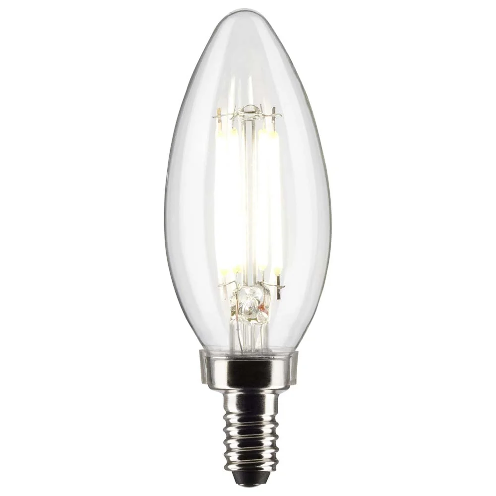 Satco Lighting S21277 5.5 Watt Vintage Edison Dimmable B11 Candelabra (E12) Led Bulb -