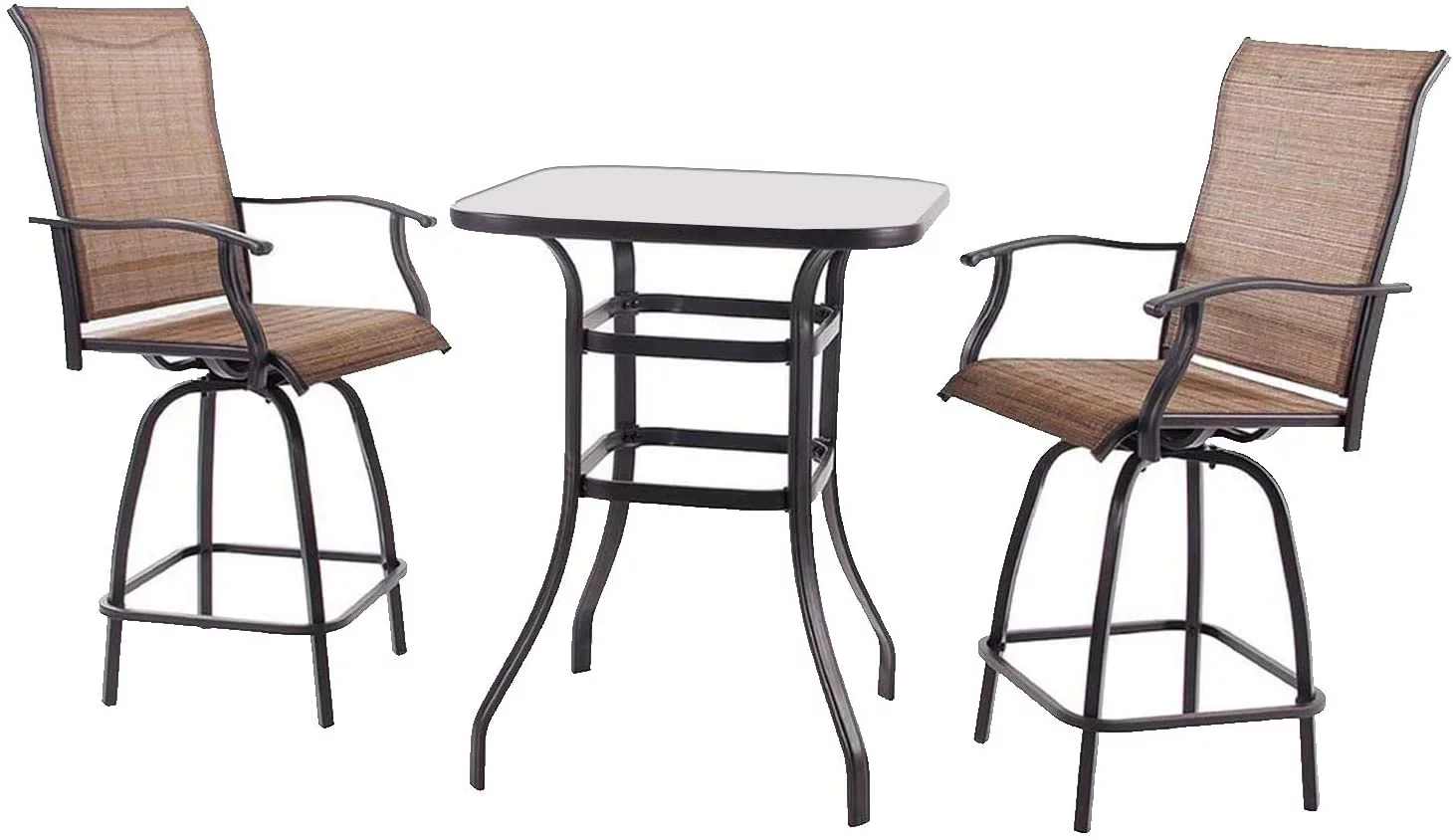 Ixir Outdoor bar High Bistro set, 3-piece patio set, patio table and bar chairs