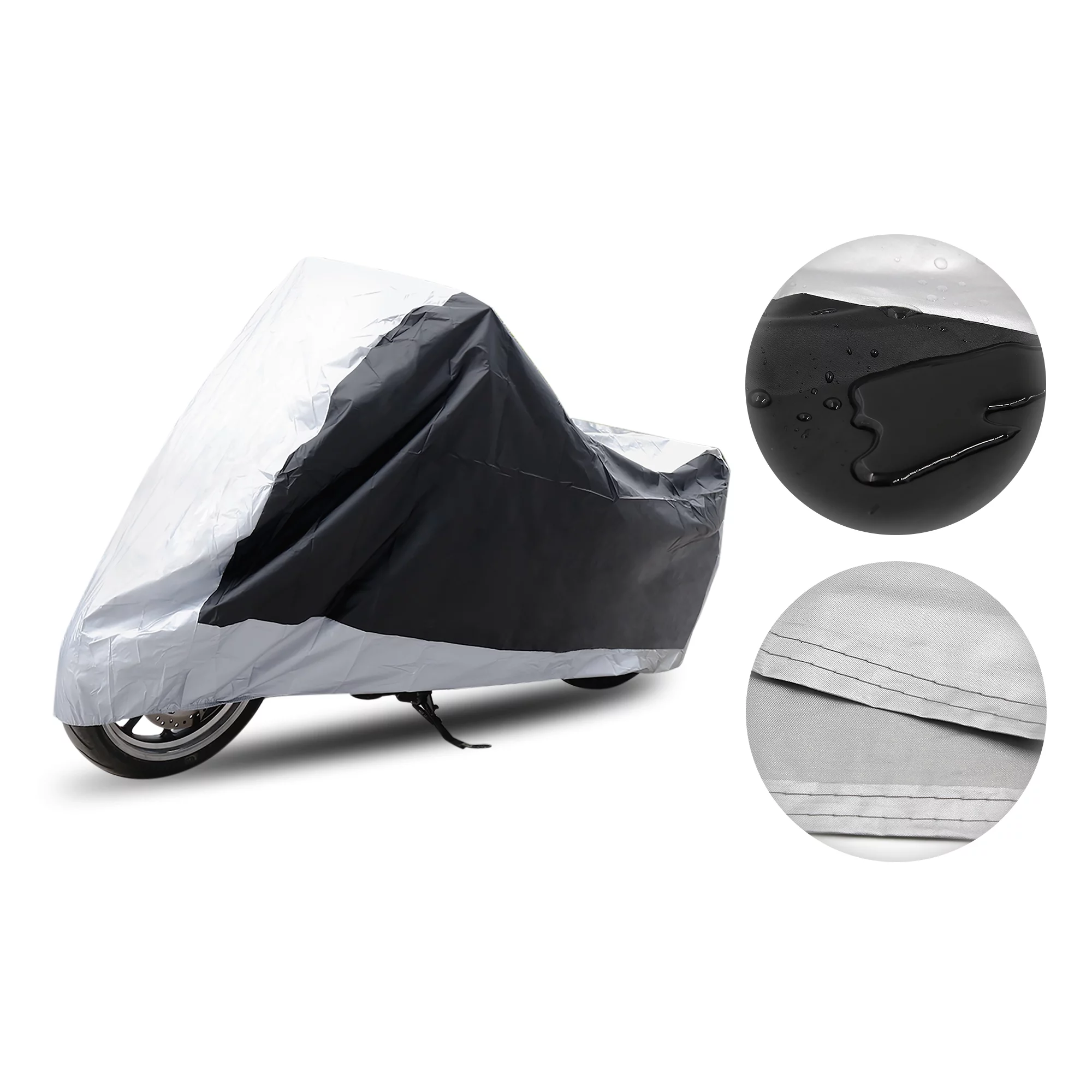 REGALWOVEN Motorcycle Cover Custom for BMW S1000RR 09-13 Waterproof XL 180T Rain Dust Black Silver Tone 1 Prices