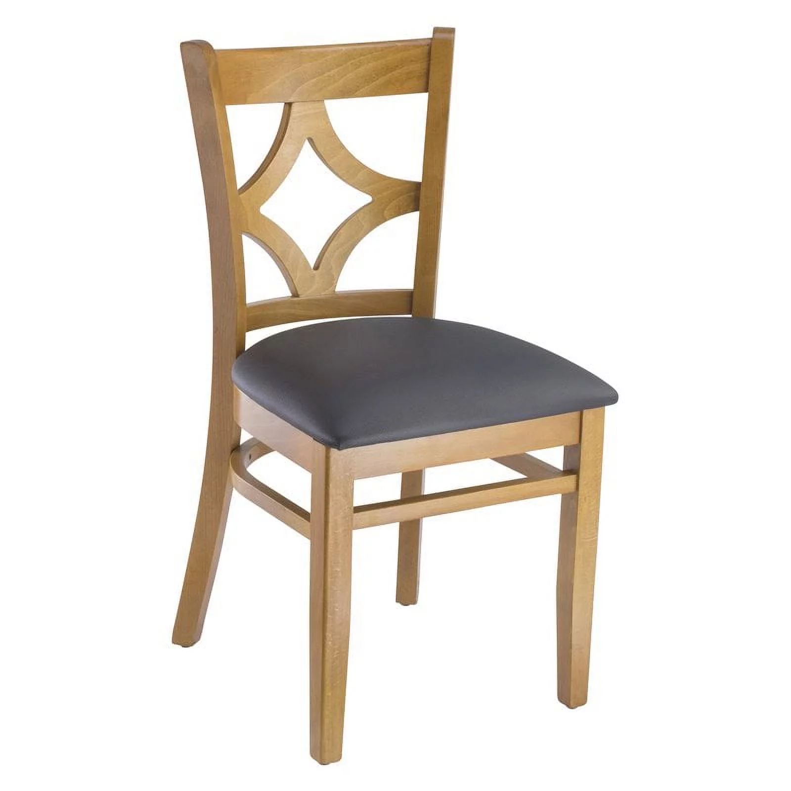 Curtain Back Side Chair in Cherry (Set of 2)