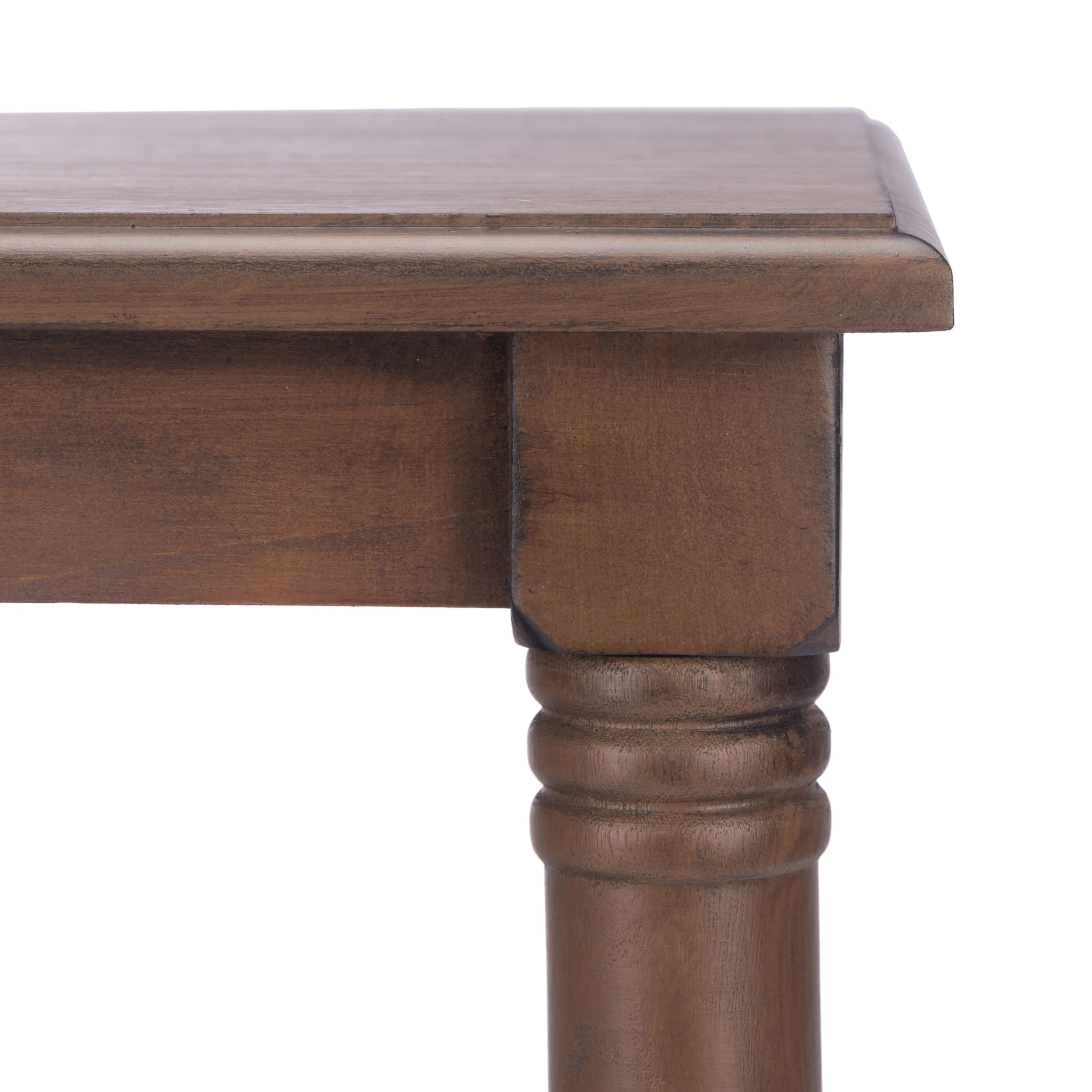SAFAVIEH Cassie Amish Style Brown Rectangle Wood End Table (19.8 in. W x 15 in. D x 30 in. H)