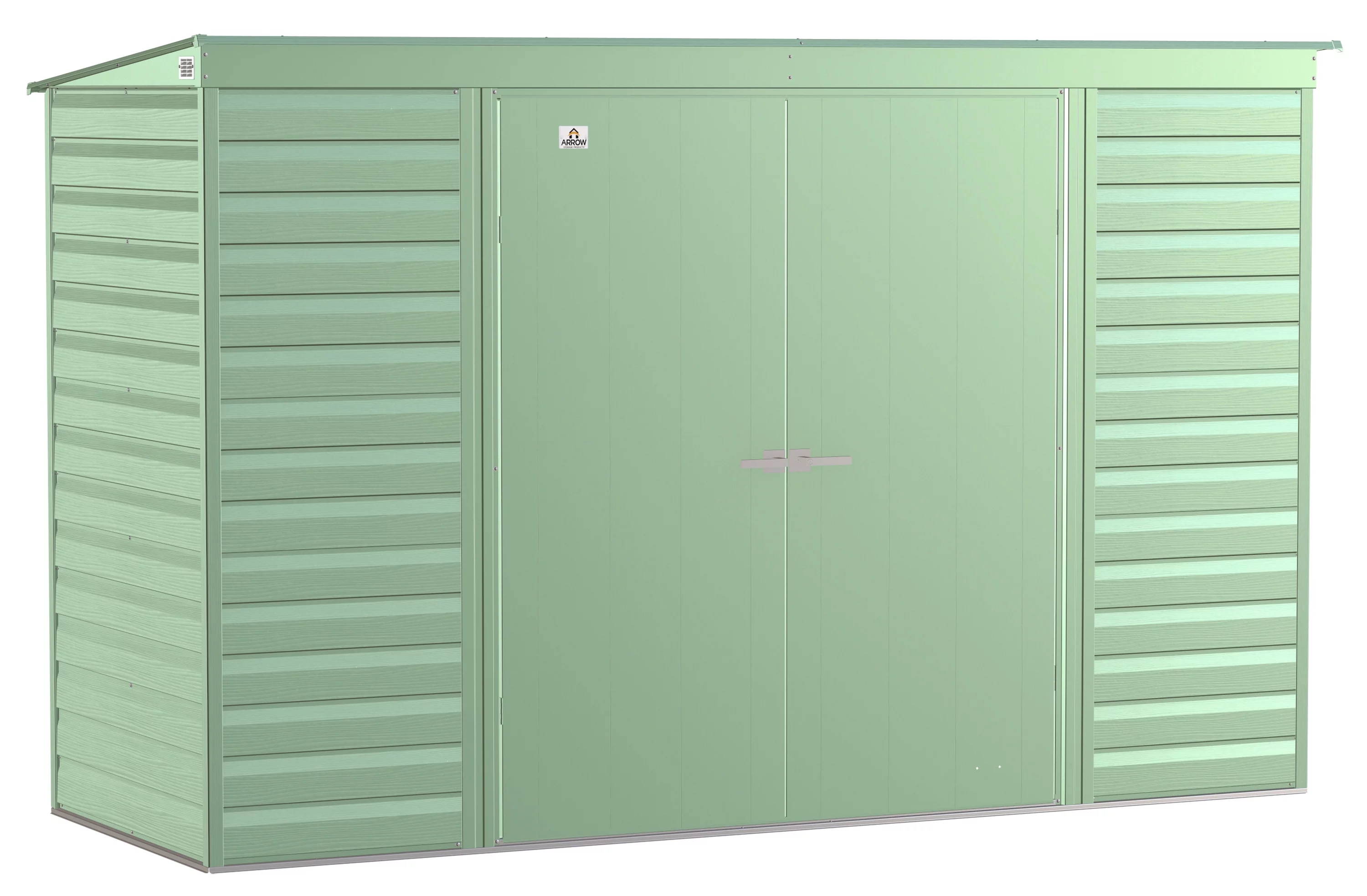 Arrow Select Steel Storage Shed, 10x4, Sage Green