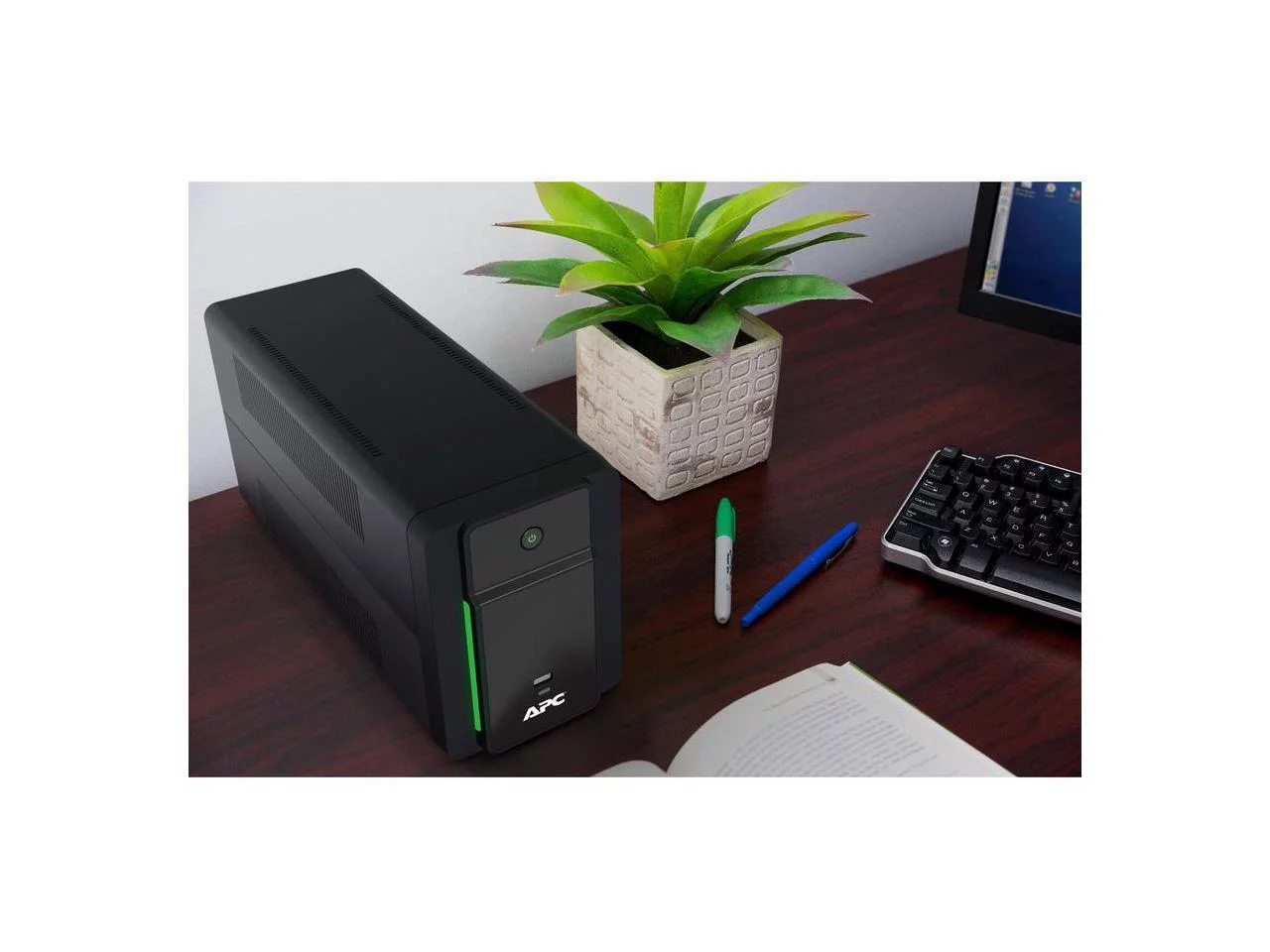 APC by Schneider Electric Back-UPS 1200VA Tower UPS - Tower - 6 Hour Recharge - 120 V Input - 8 x NEMA 5-15R