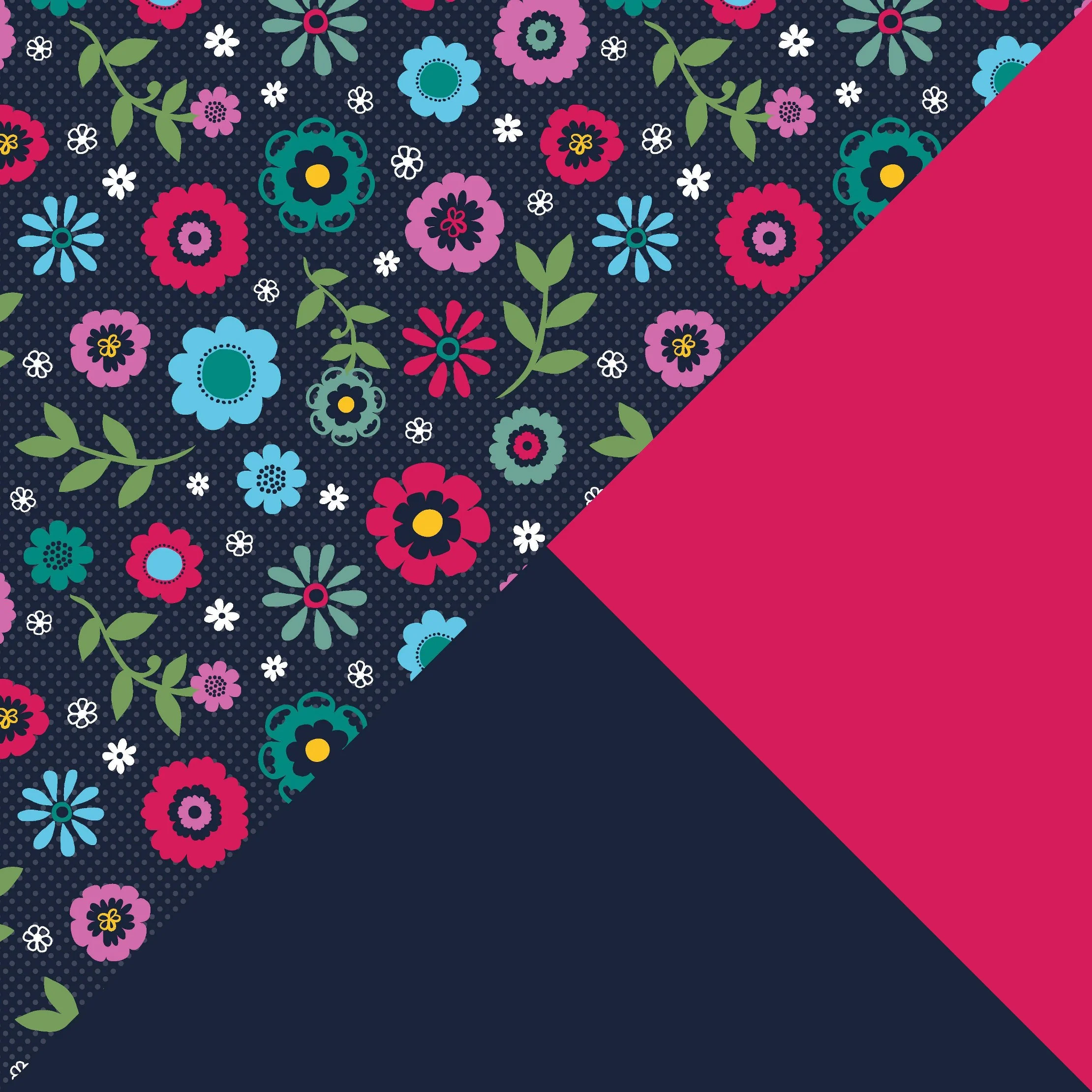 Simple Fold High Chair - Flower Garden