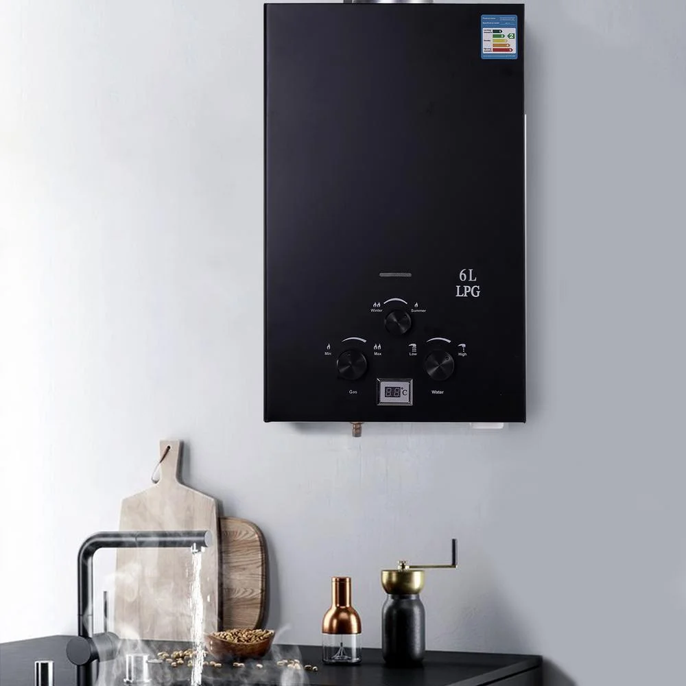 WZTO Tankless Water Heater | 6L Stainless Steel Instant Hot Water Heater Propane Shower Water Heater | Compact Camping Water Heater On-Demand Instant Water Heater for Shower