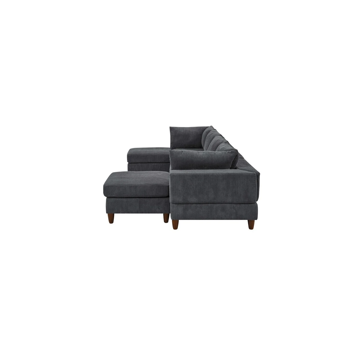 HomeStock 6 - Piece Upholstered Sectional Sofa