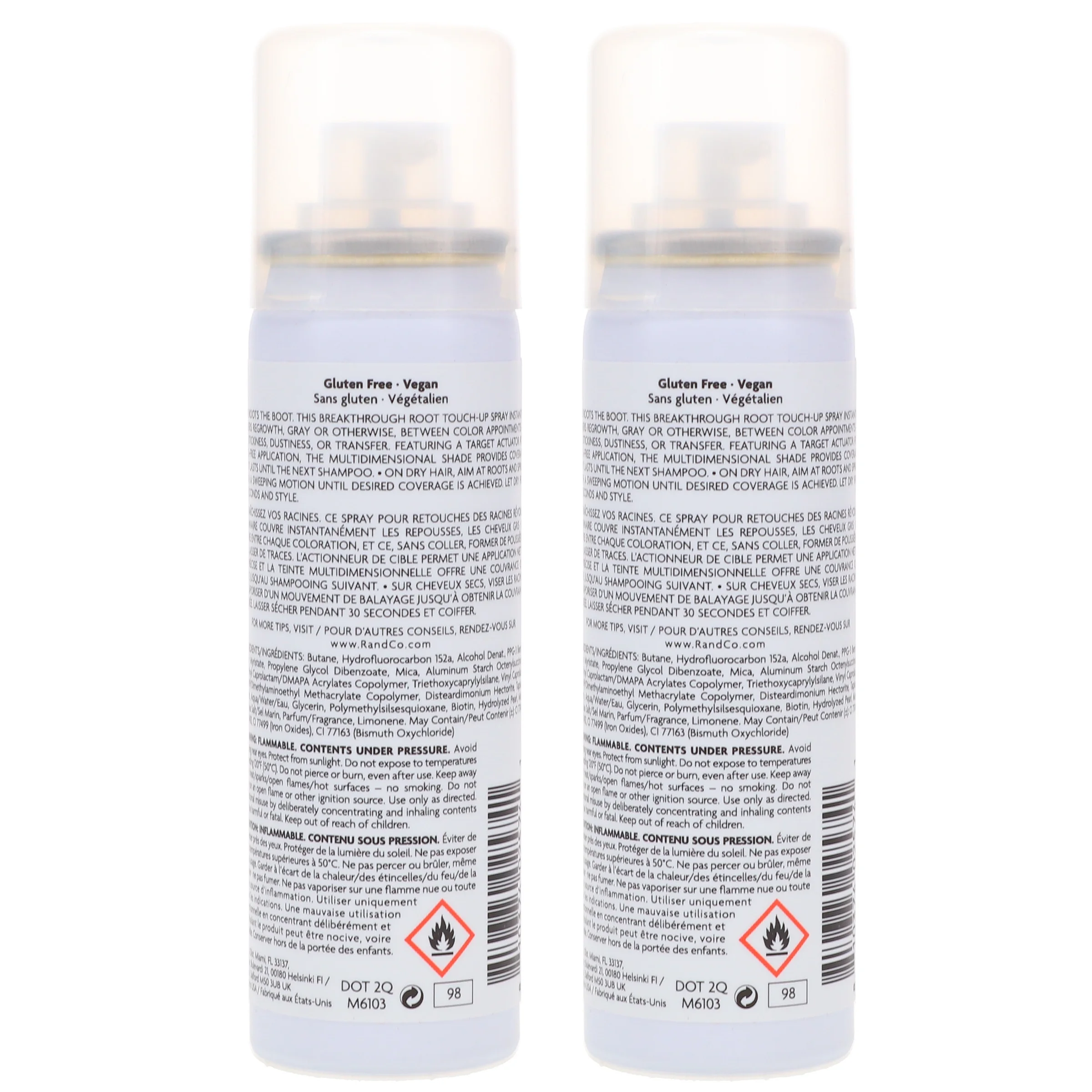 R+CO Bright Shadows Root Touch-Up Spray Red 1.5 oz 2 Pack