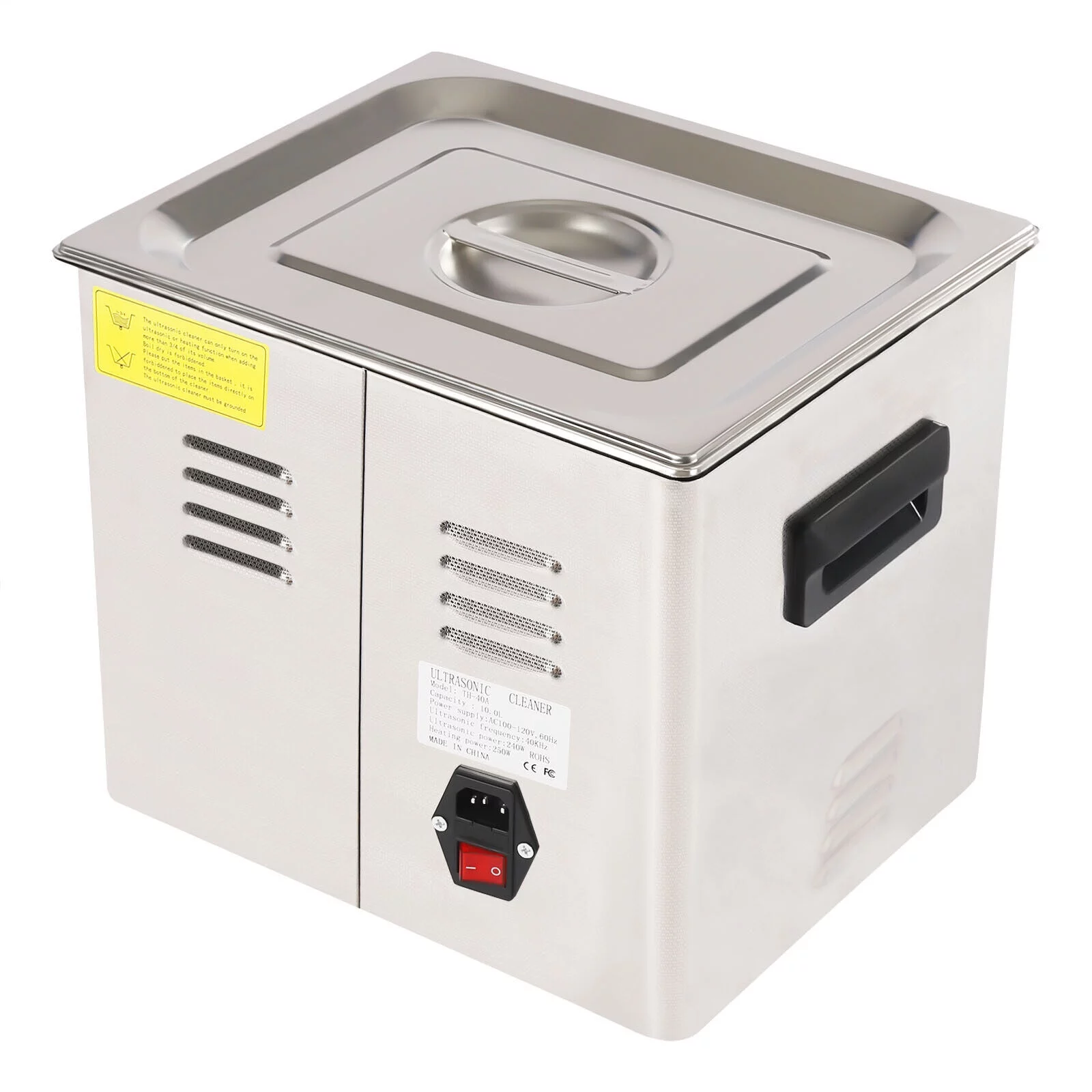 Commercial 10L 22L Ultrasonic Cleaner Industry Double Frequency Jewelry Glasses 0-80℃/0-176℉