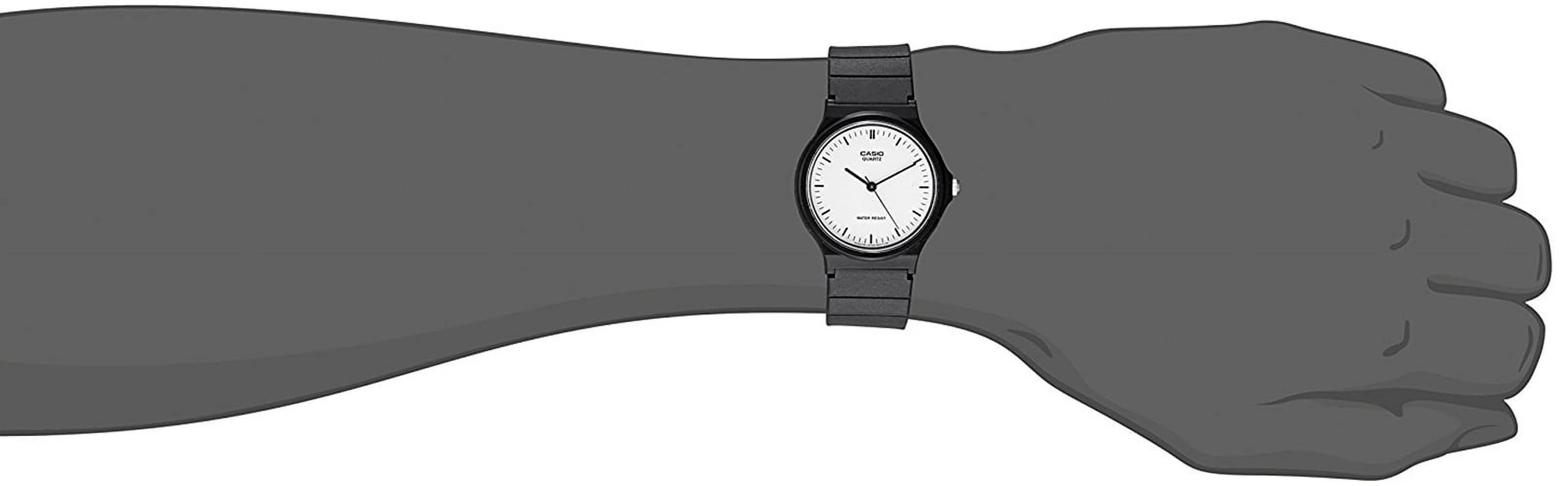 Casio Men's Analog Quartz Black Resin Watch MQ24-7E