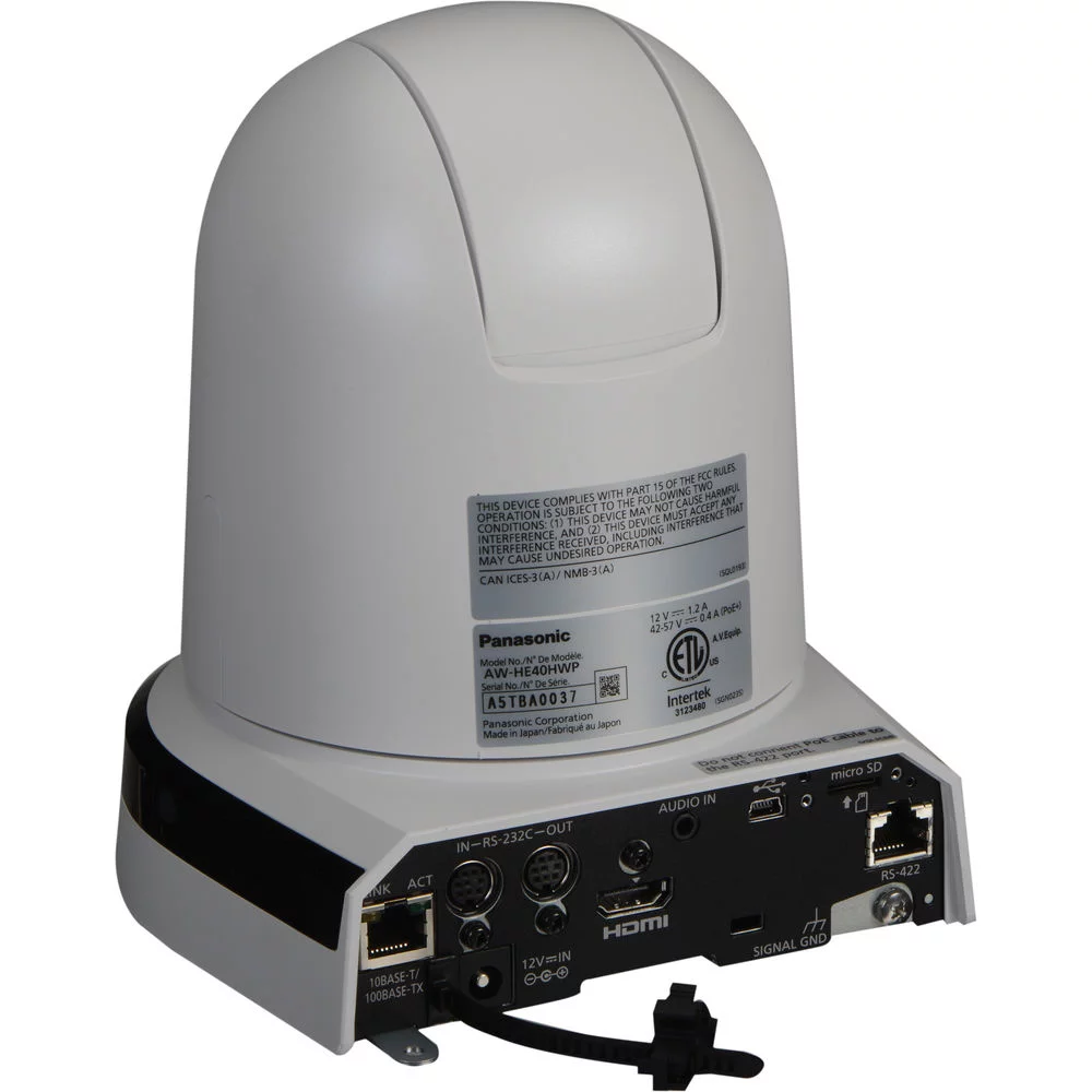 Panasonic AW-HE40HW PTZ Camera with HDMI Output (White) 2- Pack