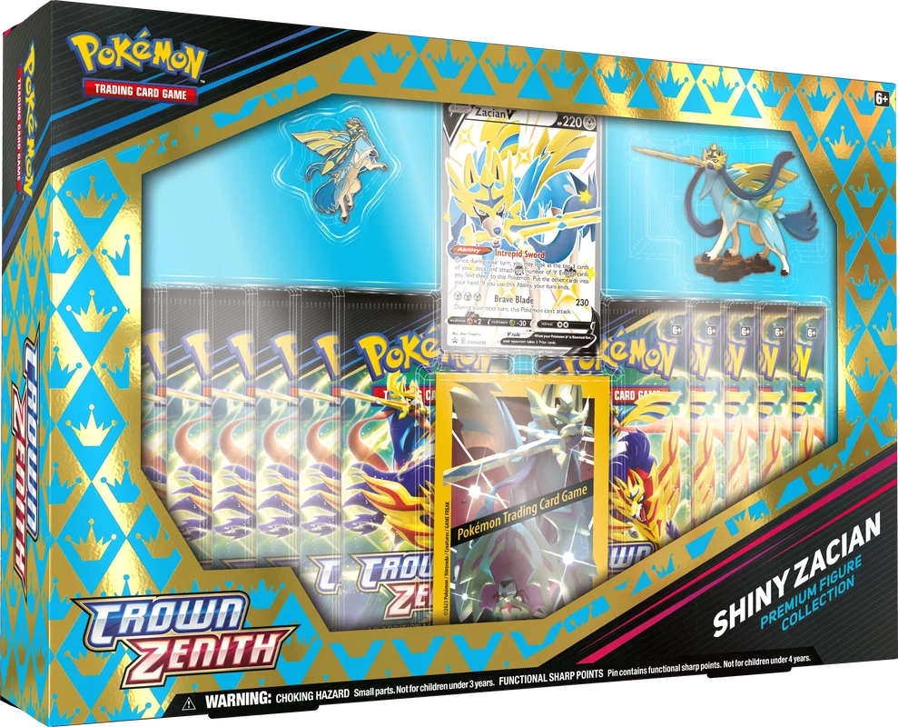 Pokémon Trading Card Games SAS12.5 Crown Zenith Premium Shiny Figure Box - Zacian