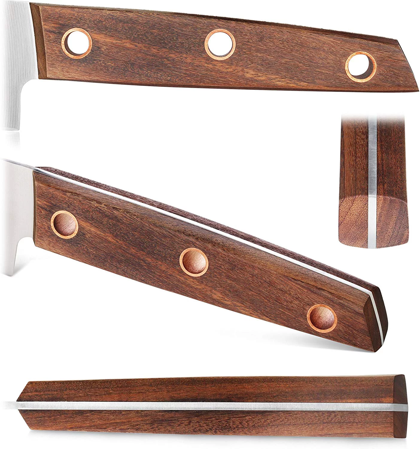 Cangshan W Series 59960 6 Piece German Steel Knife Block Set, Walnut