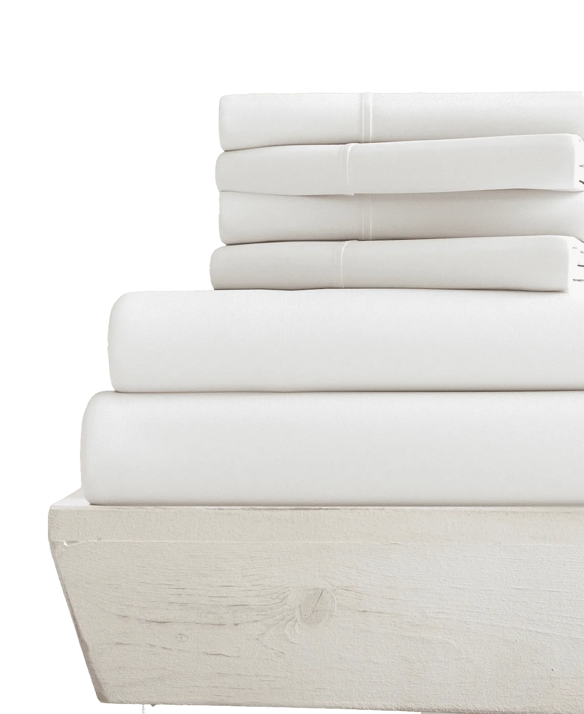6-PC King Giza Sheet Set - (Extra Pillowcases, Fitted Sheet & Flat Sheet) 1000-Thread-Count 100% Giza Cotton- 1000TC Cotton, 18-Inches Deep Pockets - White