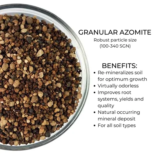 20 Pound Granular AZOMITE by The Seed Supply - Natural Trace Mineral Granulated Fertilizer