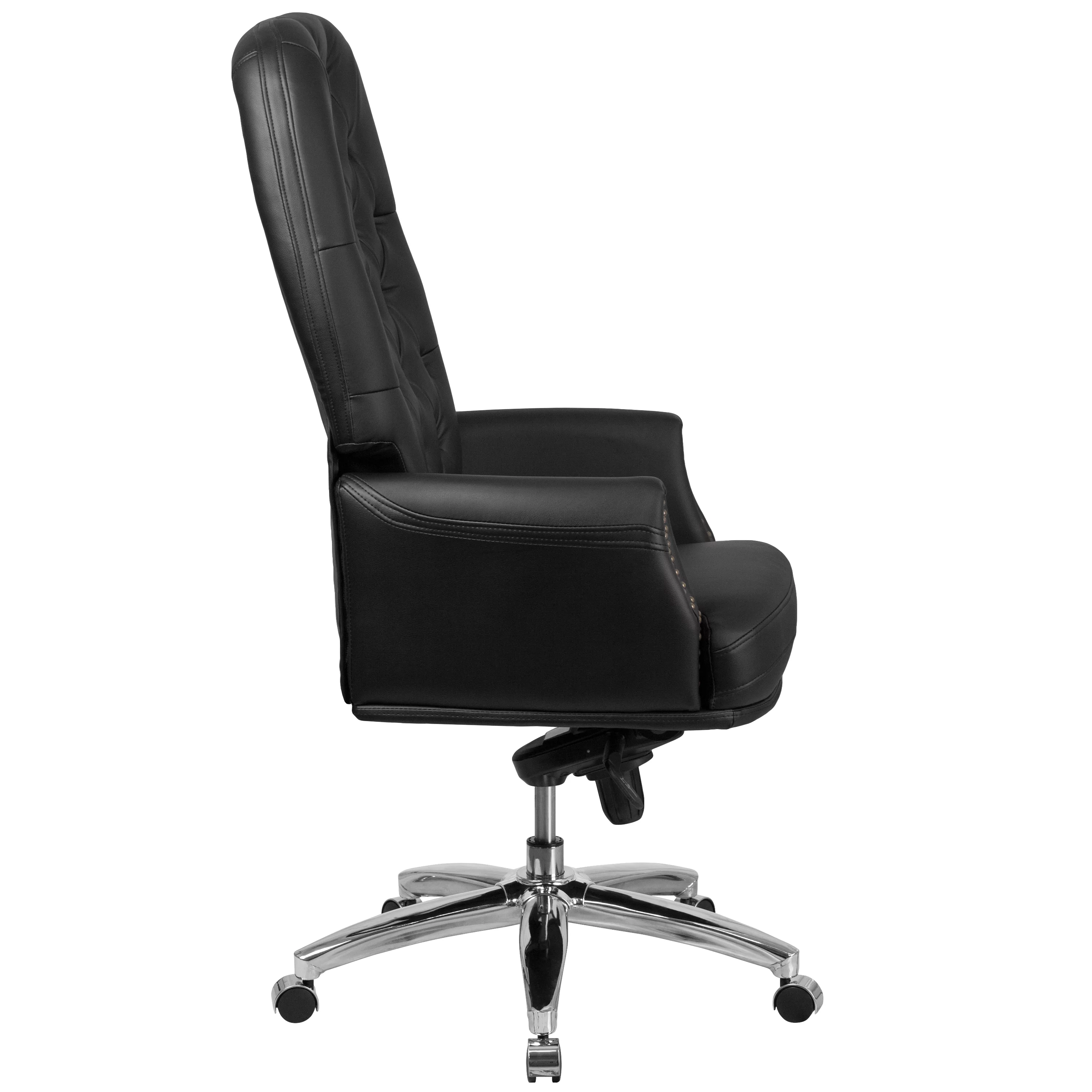 Emma + Oliver High Back Traditional Black LeatherSoft Multifunction Ergonomic Office Chair