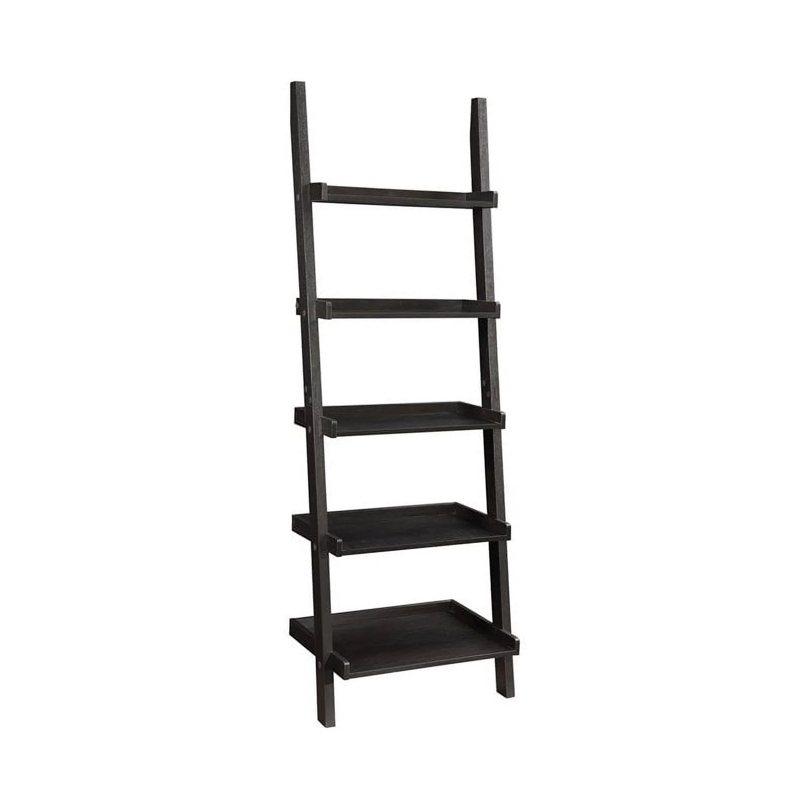 Pemberly Row 3 Pc. Storage Ladder Bookcase Set in Cappuccino