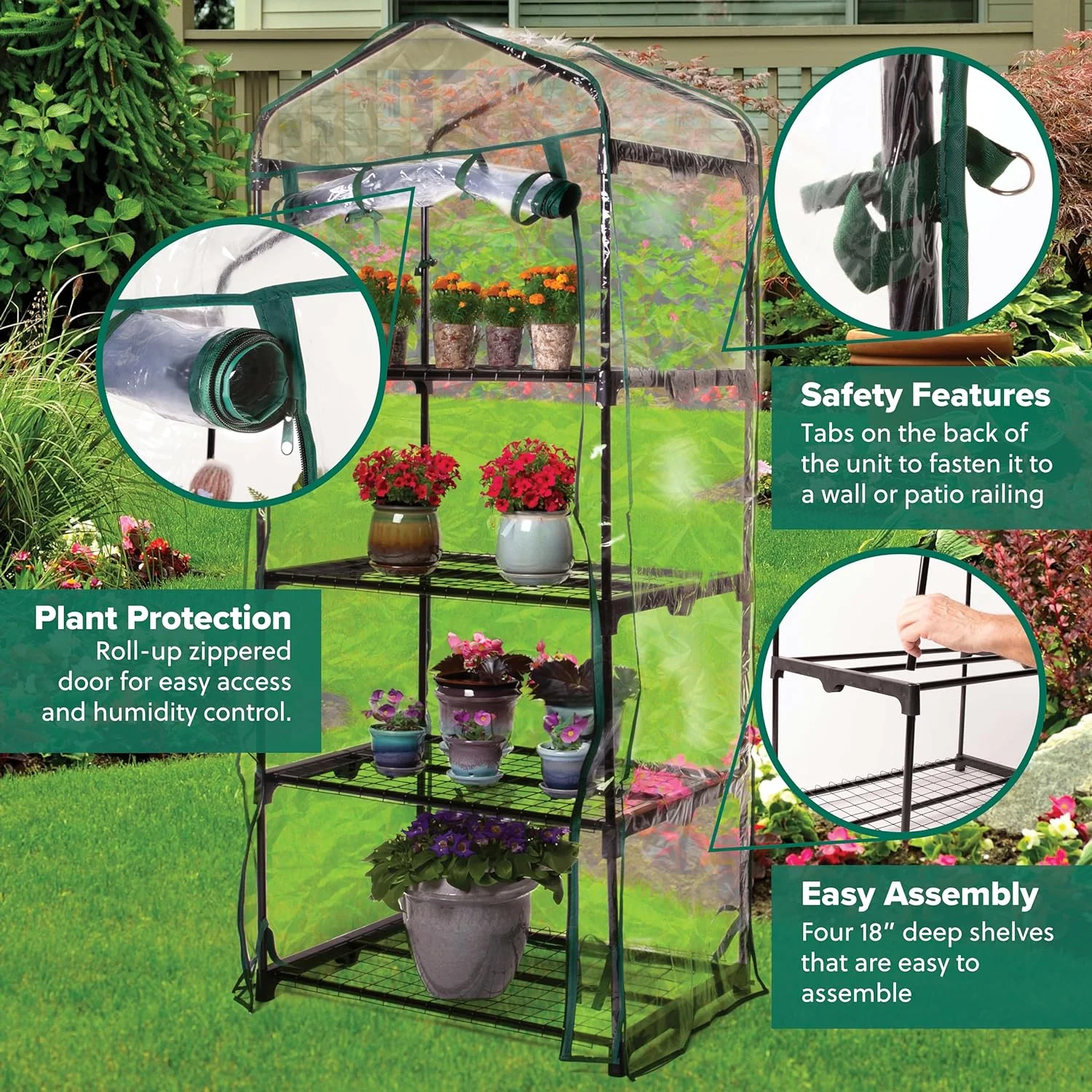 R687 4-Tier Mini Greenhouse, 27
