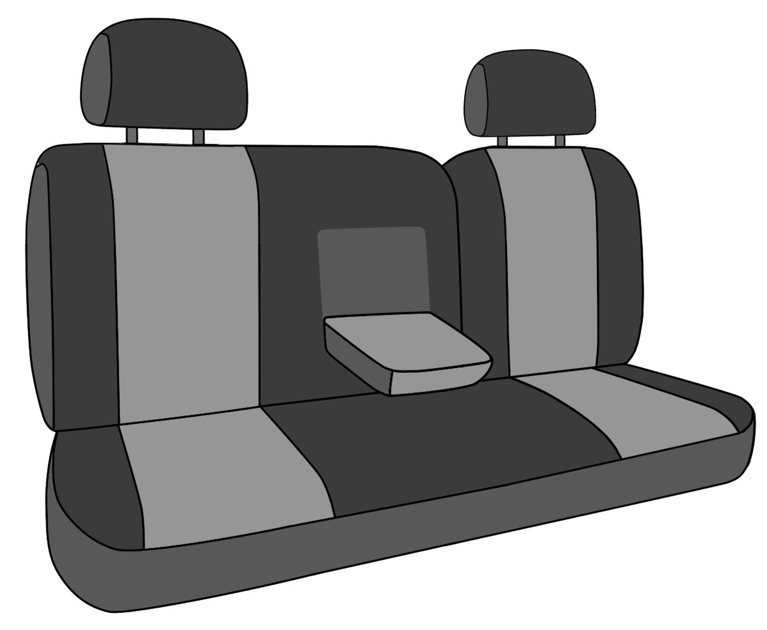 CalTrend Rear 40/60 Split Back & Solid Cushion Mossy Oak Seat Covers for 2019-2022 Toyota RAV4 - TY559-78MB New Brake Up Insert with Black Trim