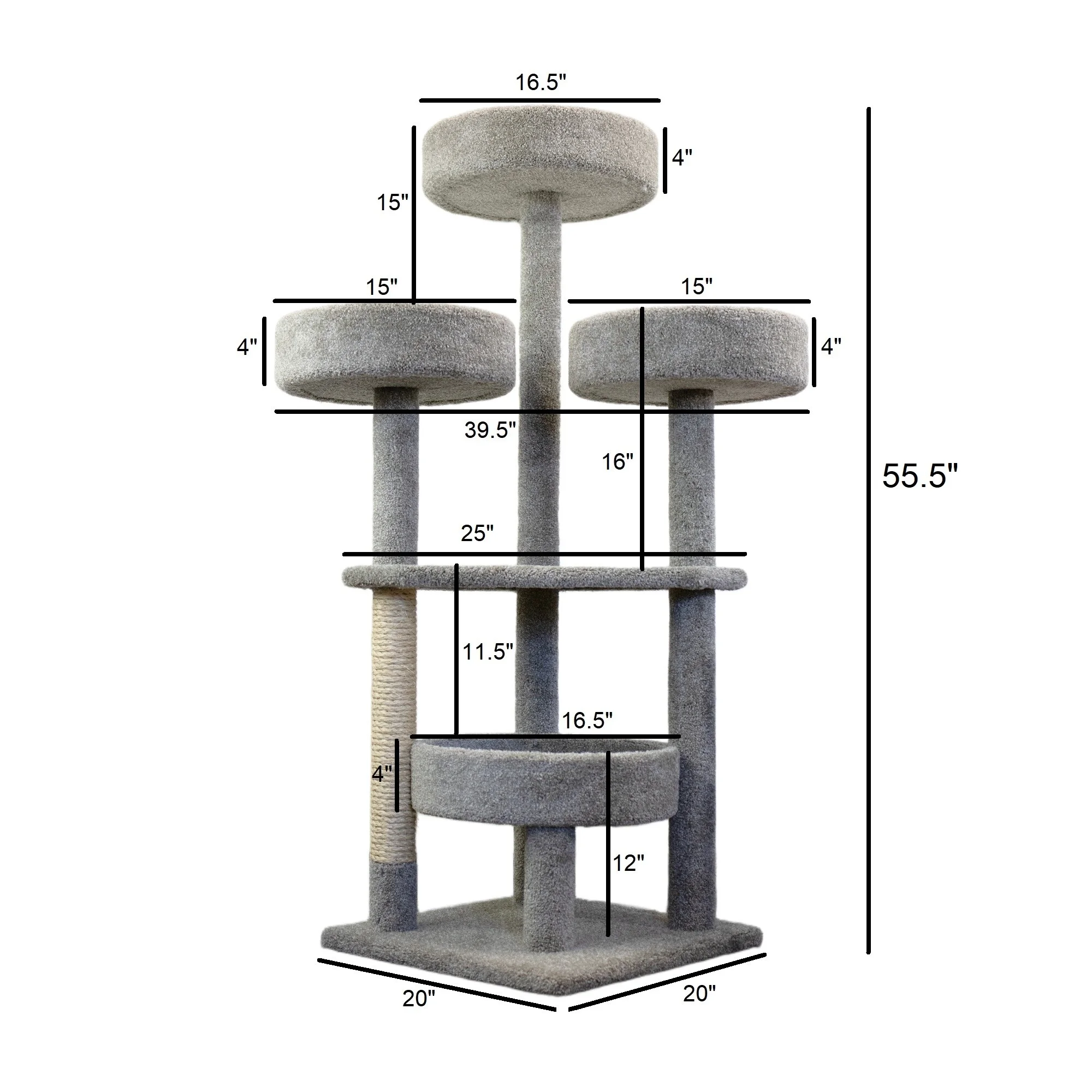 New Cat Condos  Real Wood and Carpet Cat Tower