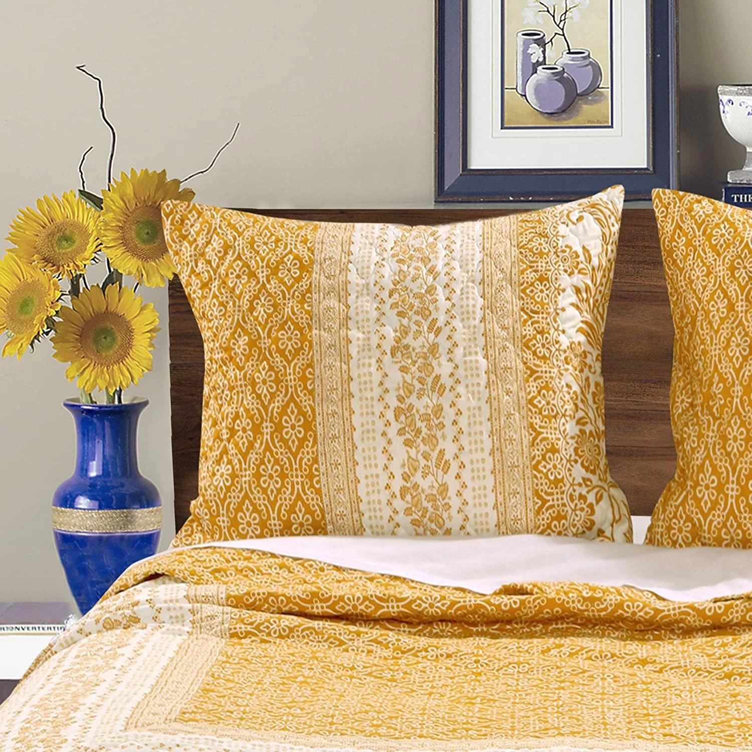 Barefoot Bungalow Marsala Quilted Pillow Sham