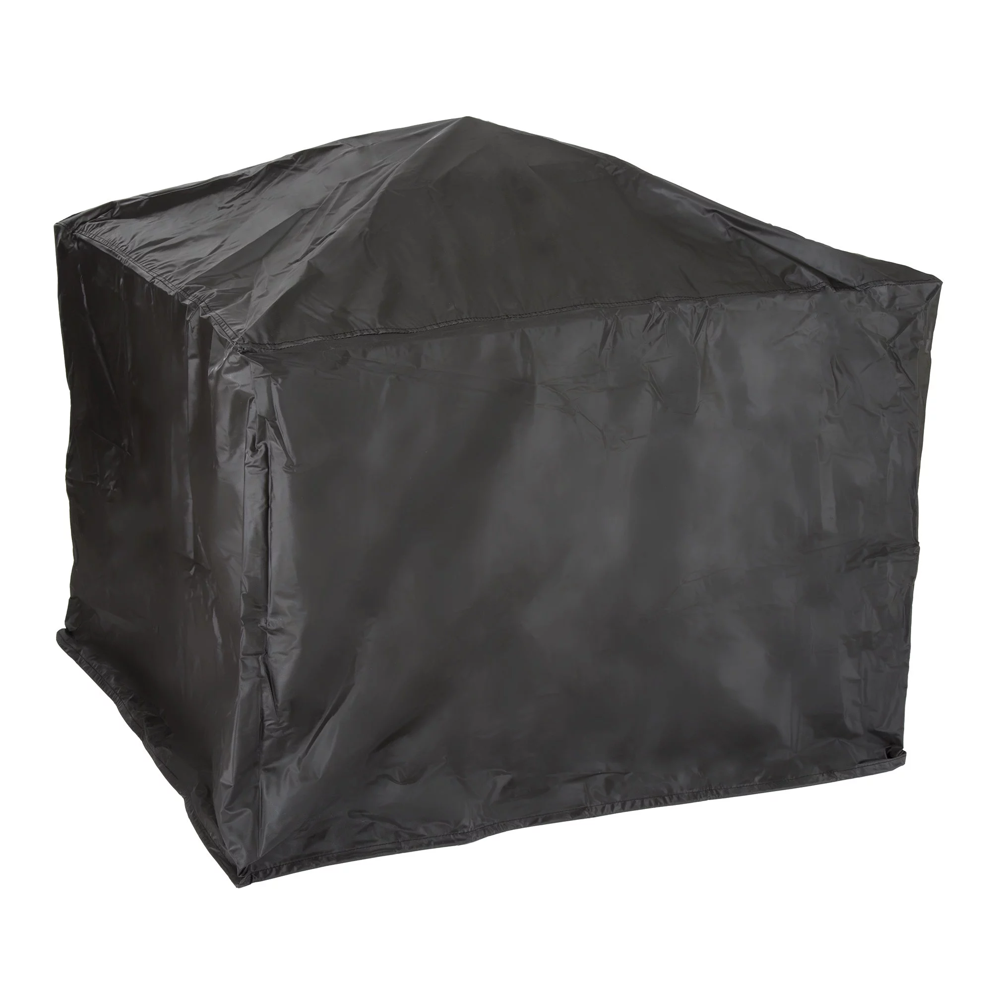 Pure Garden Wood Burning 26-Inch Woven Metal Square Fire Pit in Black