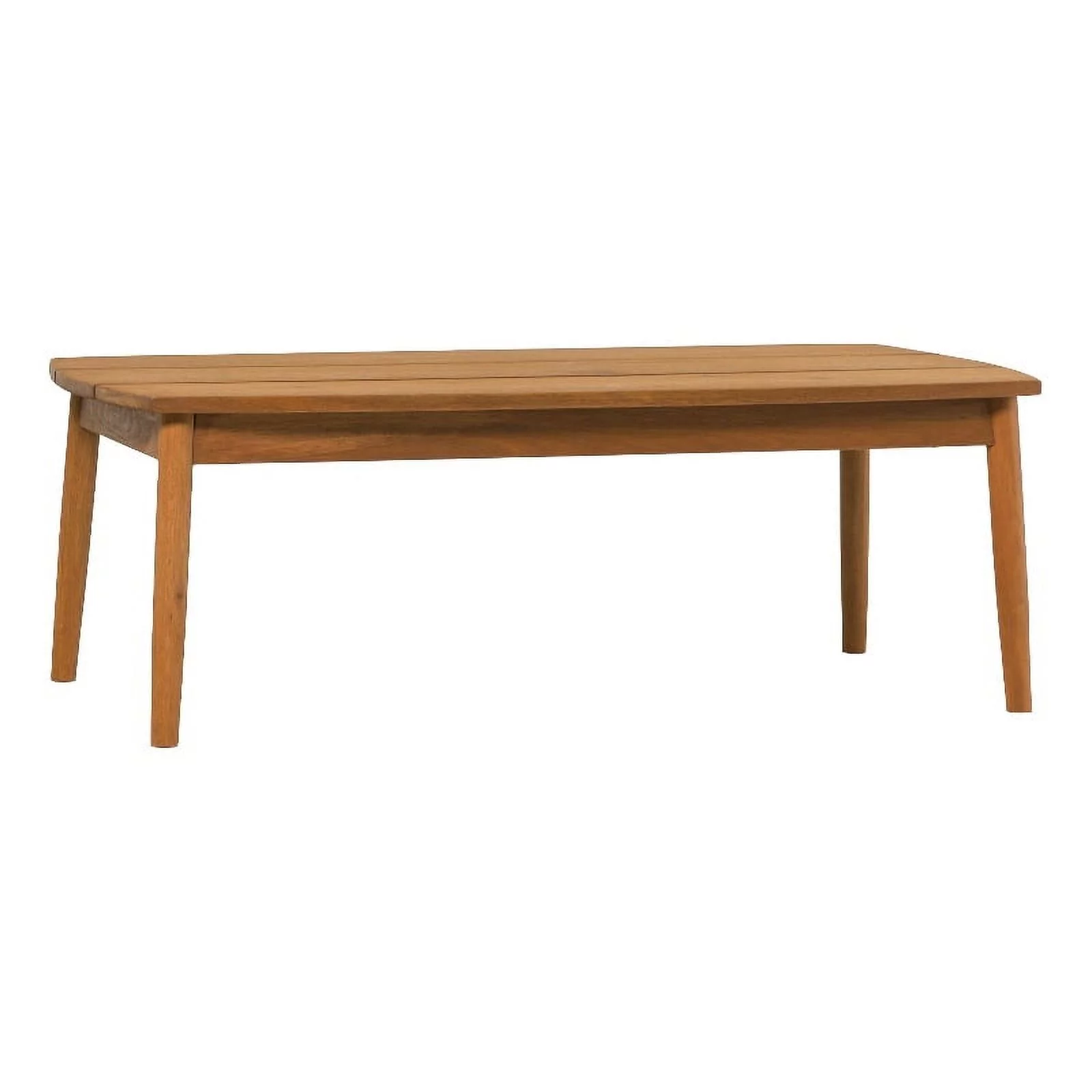 Modern Outdoor Spindle Style Solid Wood Coffee Table - Brown