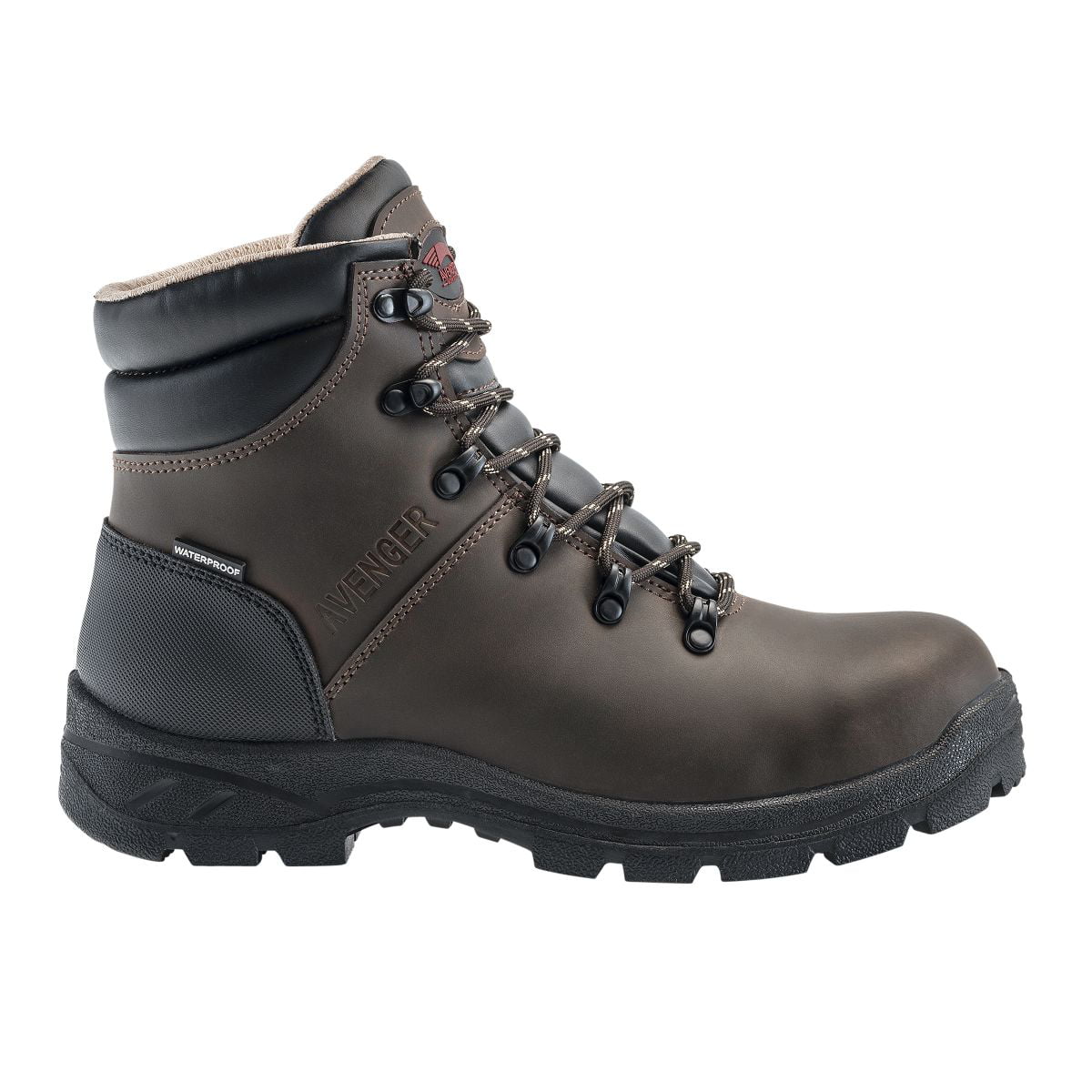 Avenger Men's 6-inch Builder Soft Toe EH Work Boots Brown - A8625