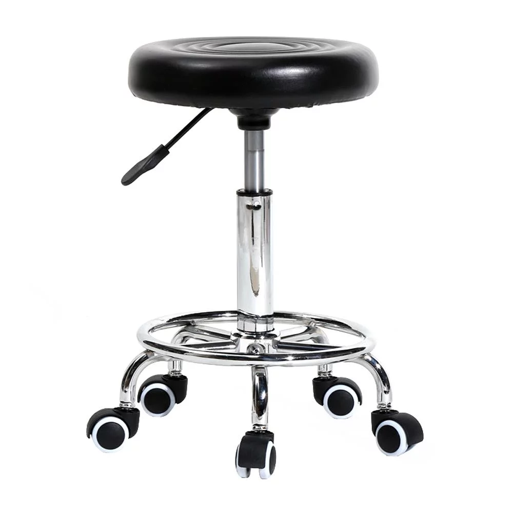 GoDecor Adjustable Hydraulic Swivel Salon Stool, Rolling Spa Stripe Bar Stool