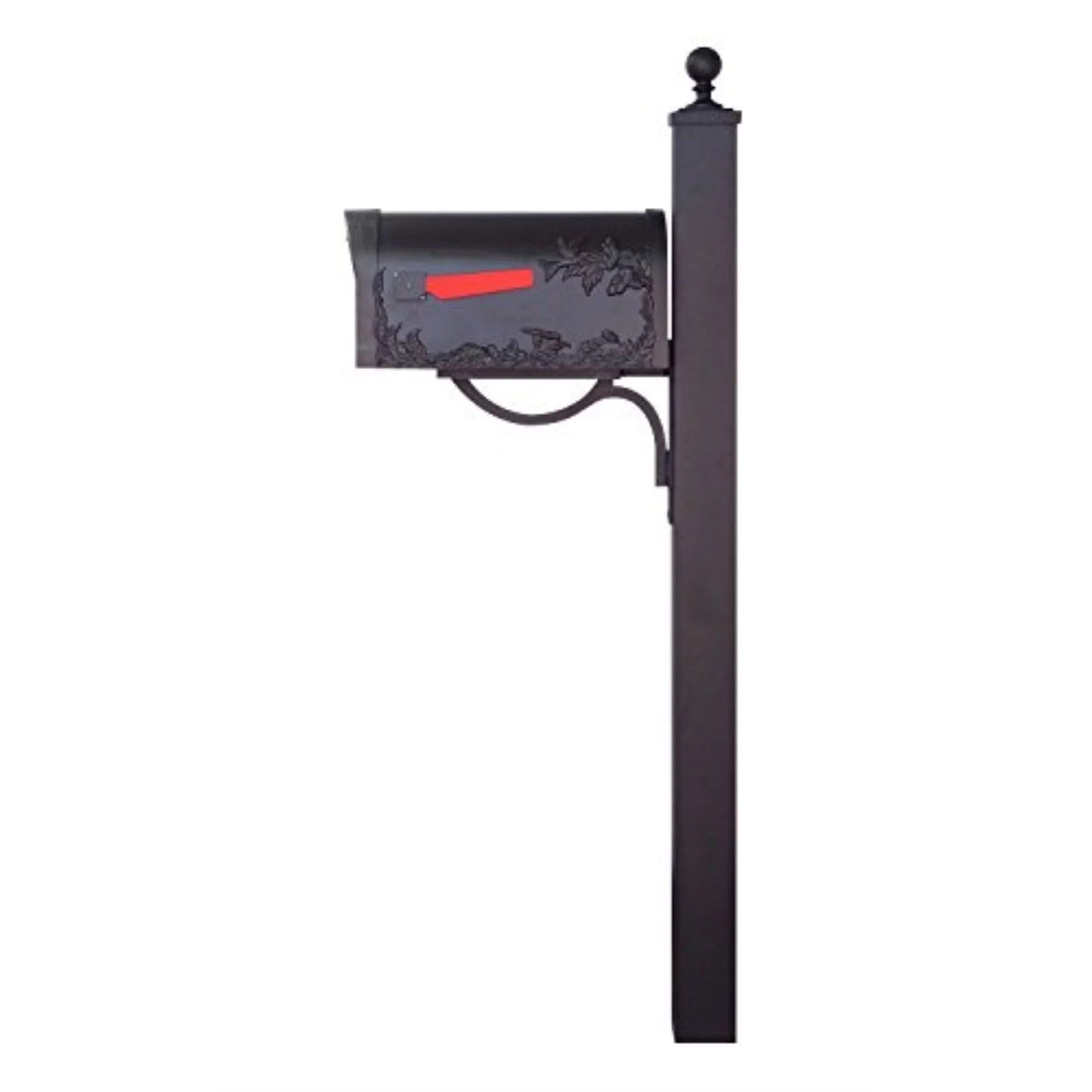 Special Lite Products Hummingbird Curbside Mailbox with Locking Insert and Springfield Mailbox Post