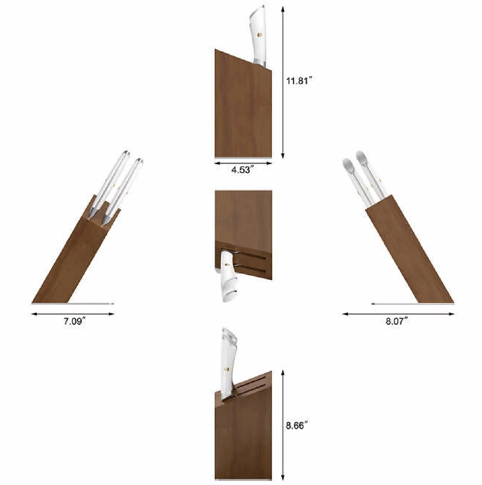 Cangshan 3-Piece HUA Cleaver Block
