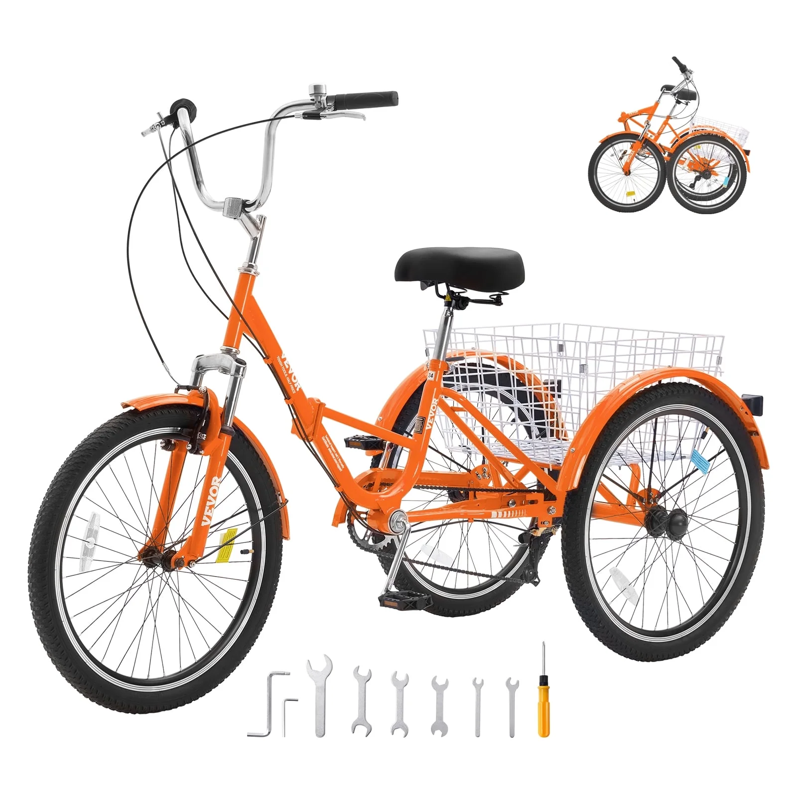 SKYSHALO Folding Adult Tricycle 24