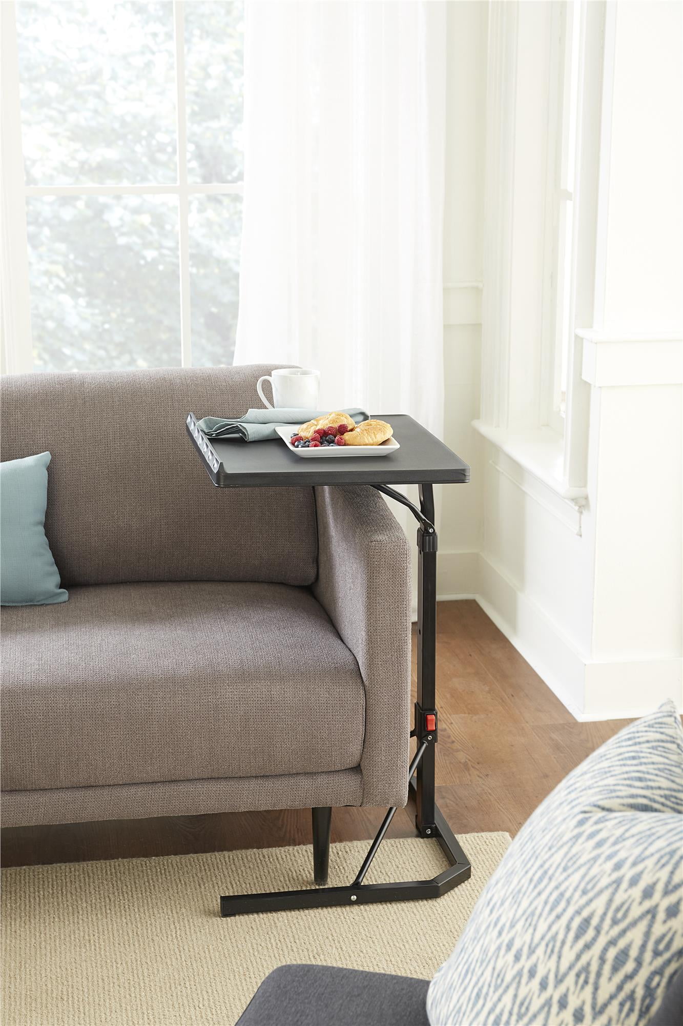 COSCO Multi-Functional Adjustable Personal Folding Table, Black