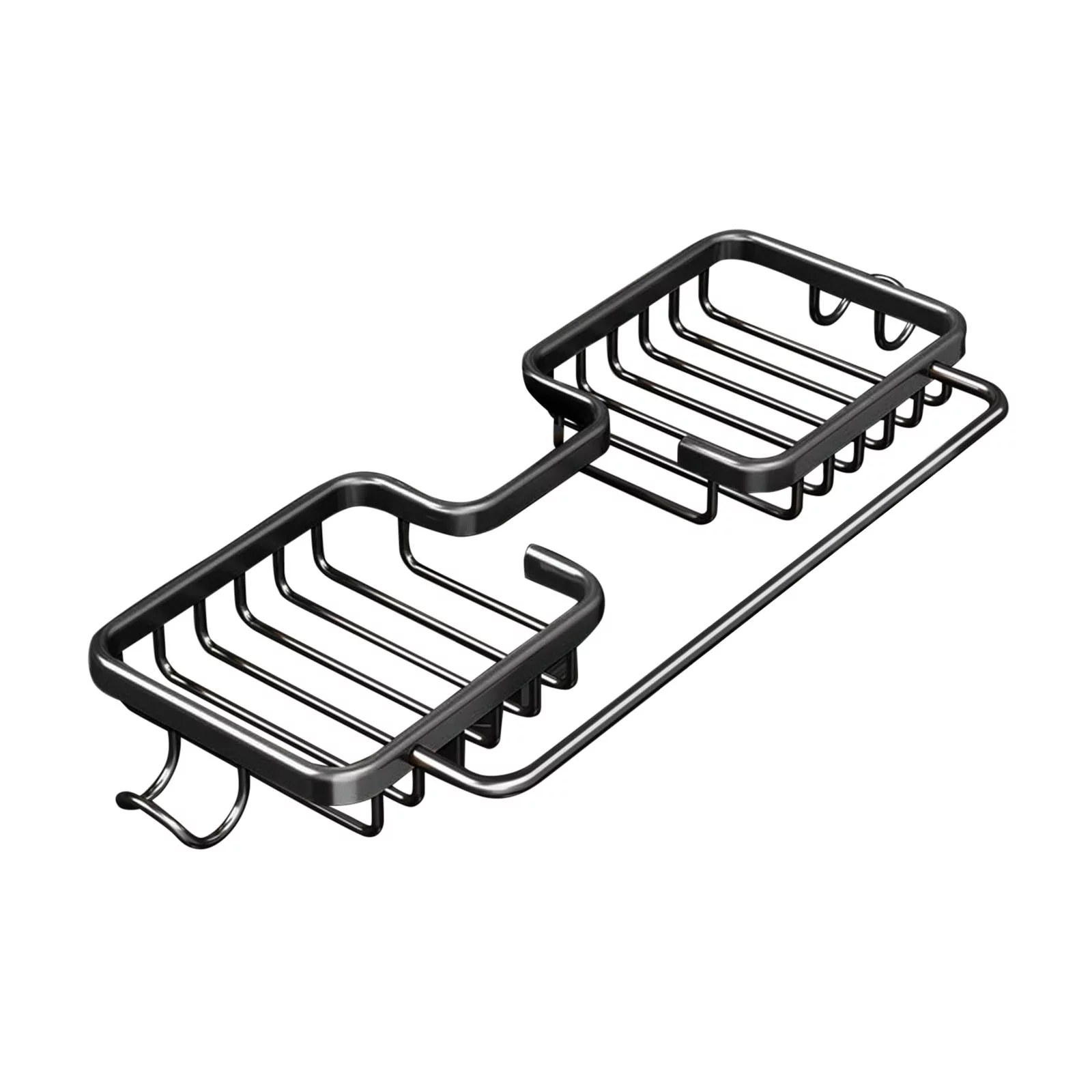 pdqouc Multi Functional Household Sink Storage Shelf God Instrument Without Perforating Space Aluminum Water-proof Shelf Kitchen Faucet Shelf for Home