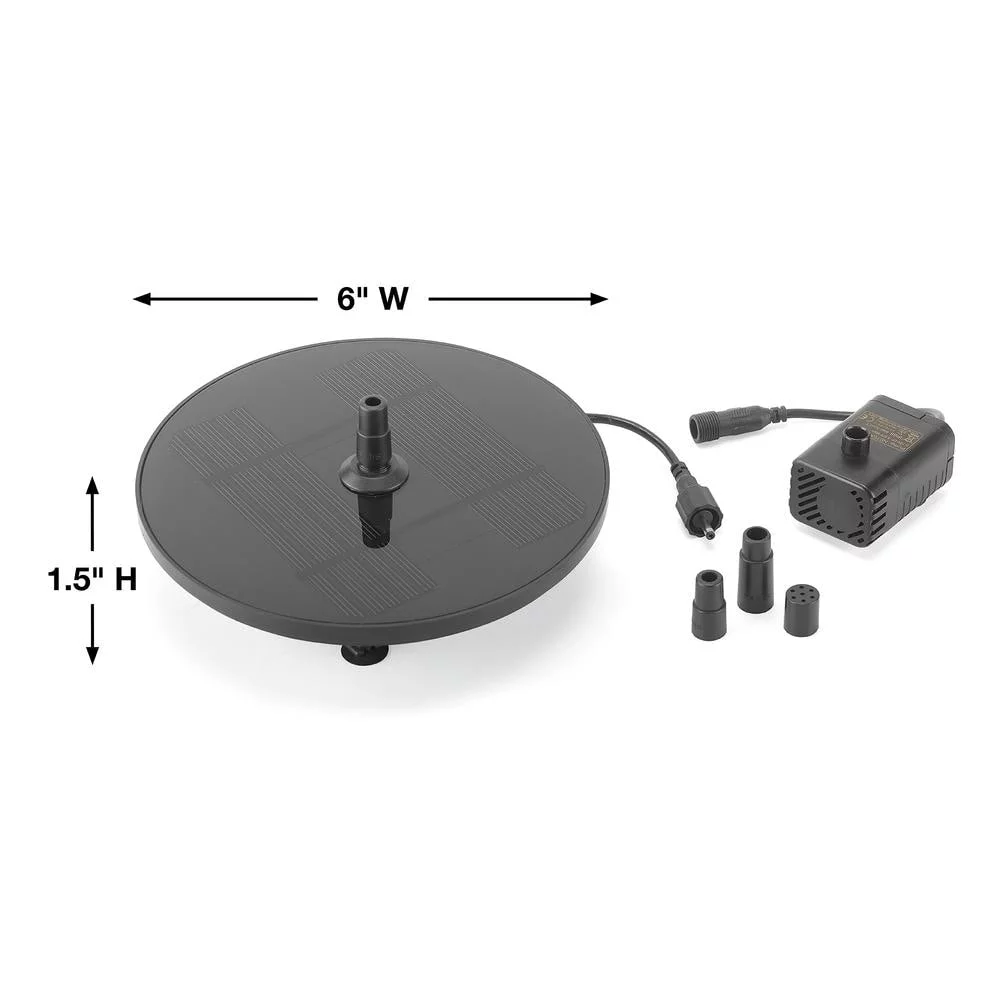 AquaNura LP Solar Birdbath Kit