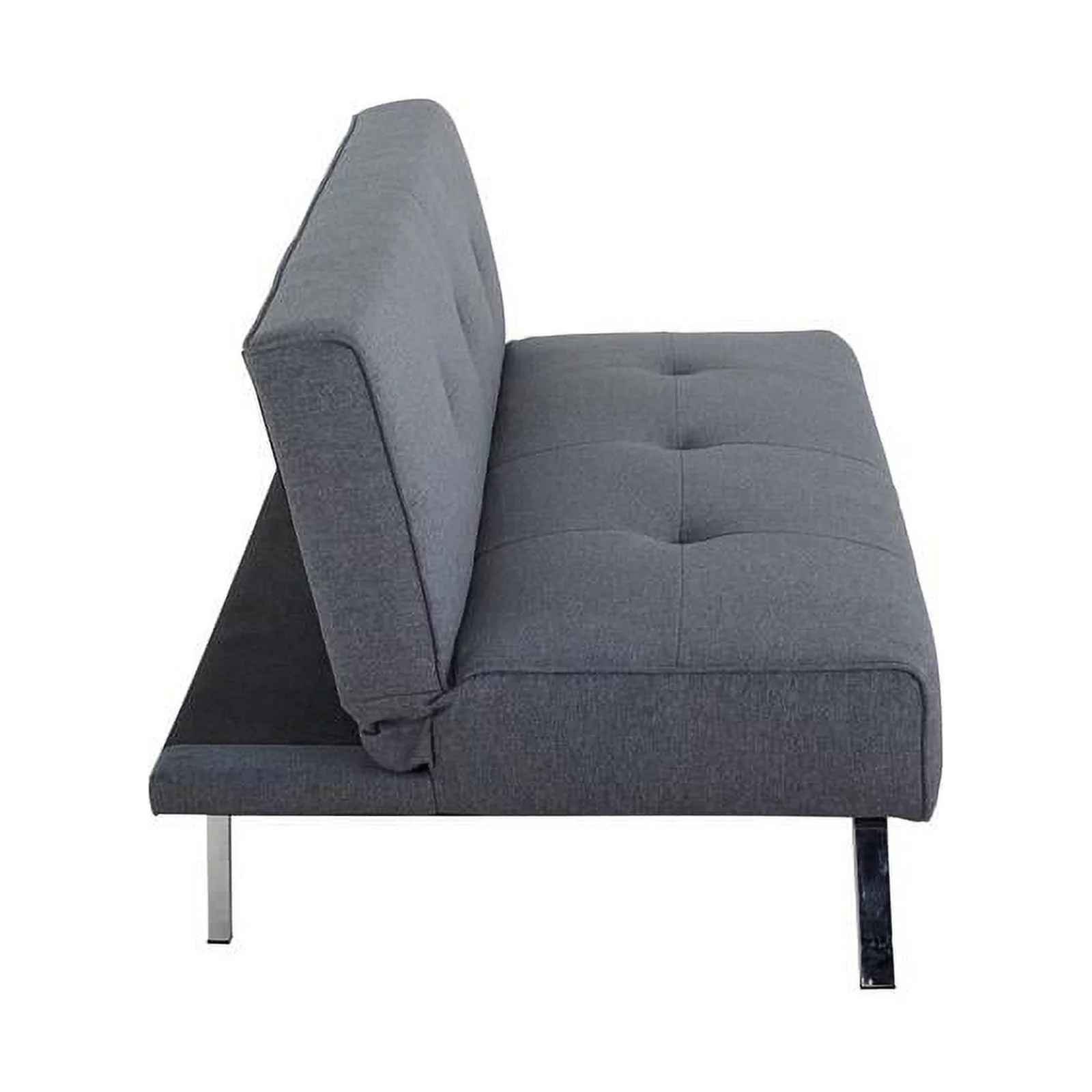 Serta Sloan Dream Lift Convertible Sofa in Charcoal Gray Fabric