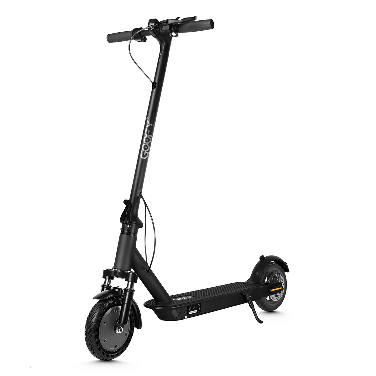 Goofy Falcon Pro 8.5 Inch Folding Electric Scooter for Adults with Front Suspension, Powerful 36V 350W Motor, Dual Puncture Free Honeycomb Solid Rubber Tires, Ride up to 18.64 Miles (Black)