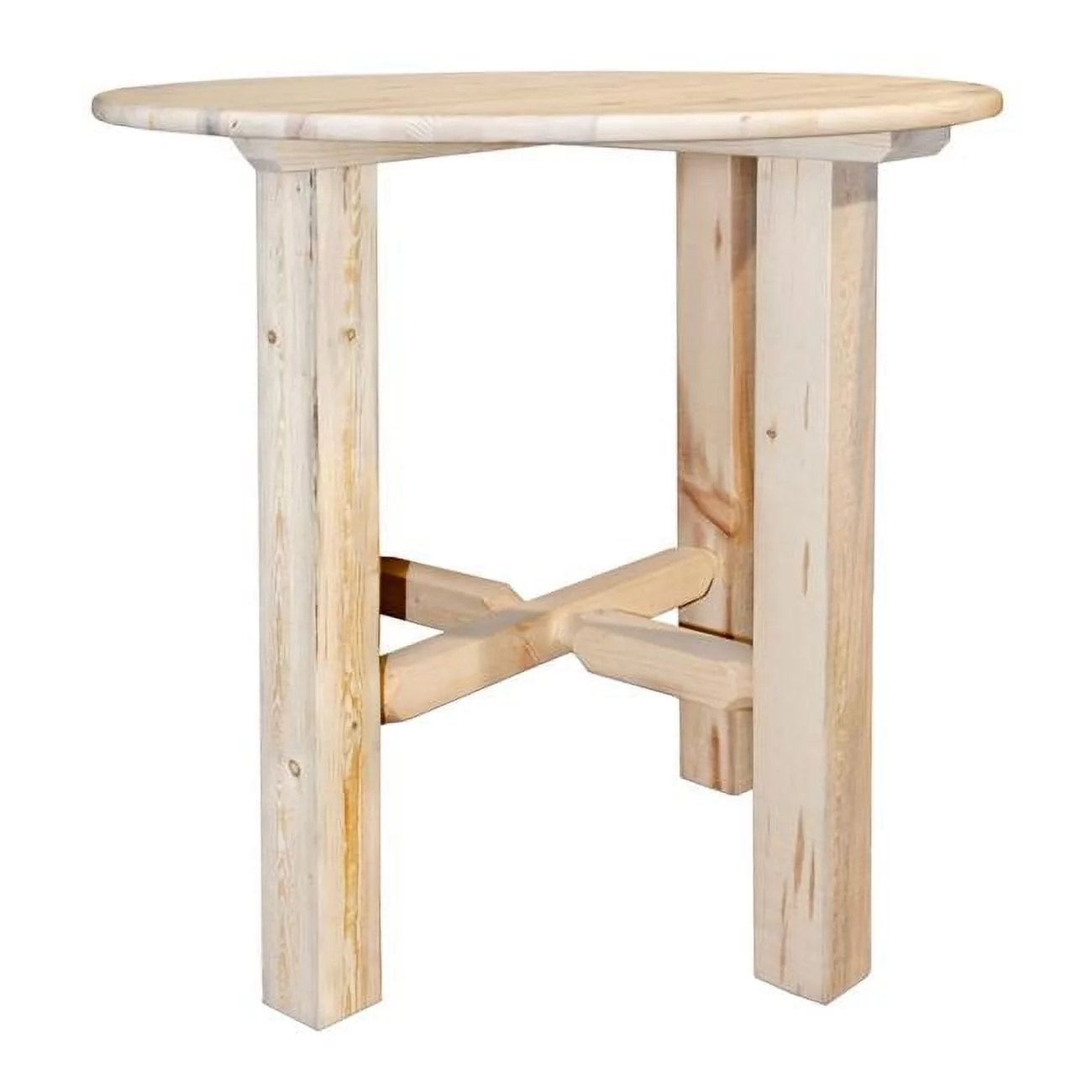 Montana Woodworks  Homestead Bistro Table, Stained & Clear Lacquered