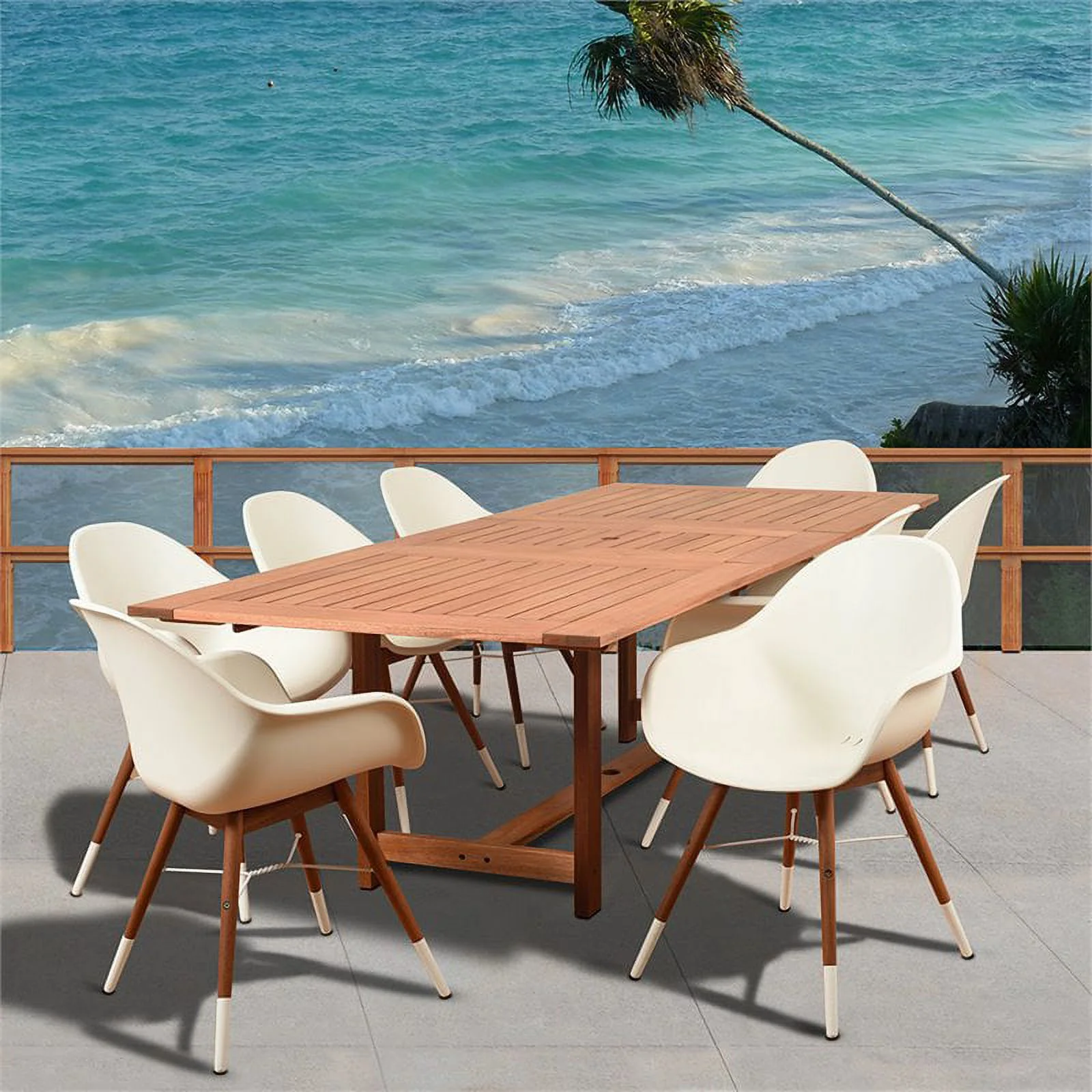 International Home Amazonia Charlotte 9 Piece Patio Dining Set