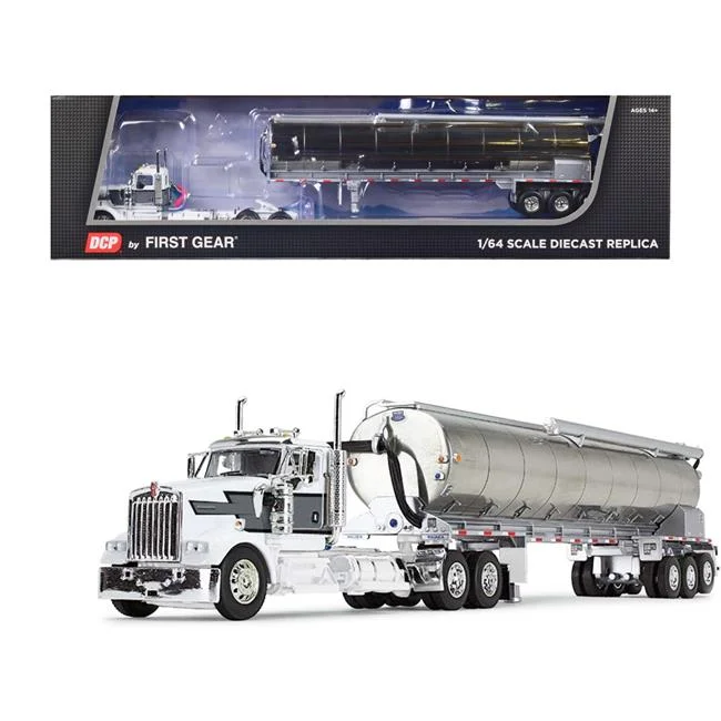 First Gear DCP 1/64 Scale Kenworth W900L Day Cab & Walinga Bulk Feed Tank Trailer 60-1684