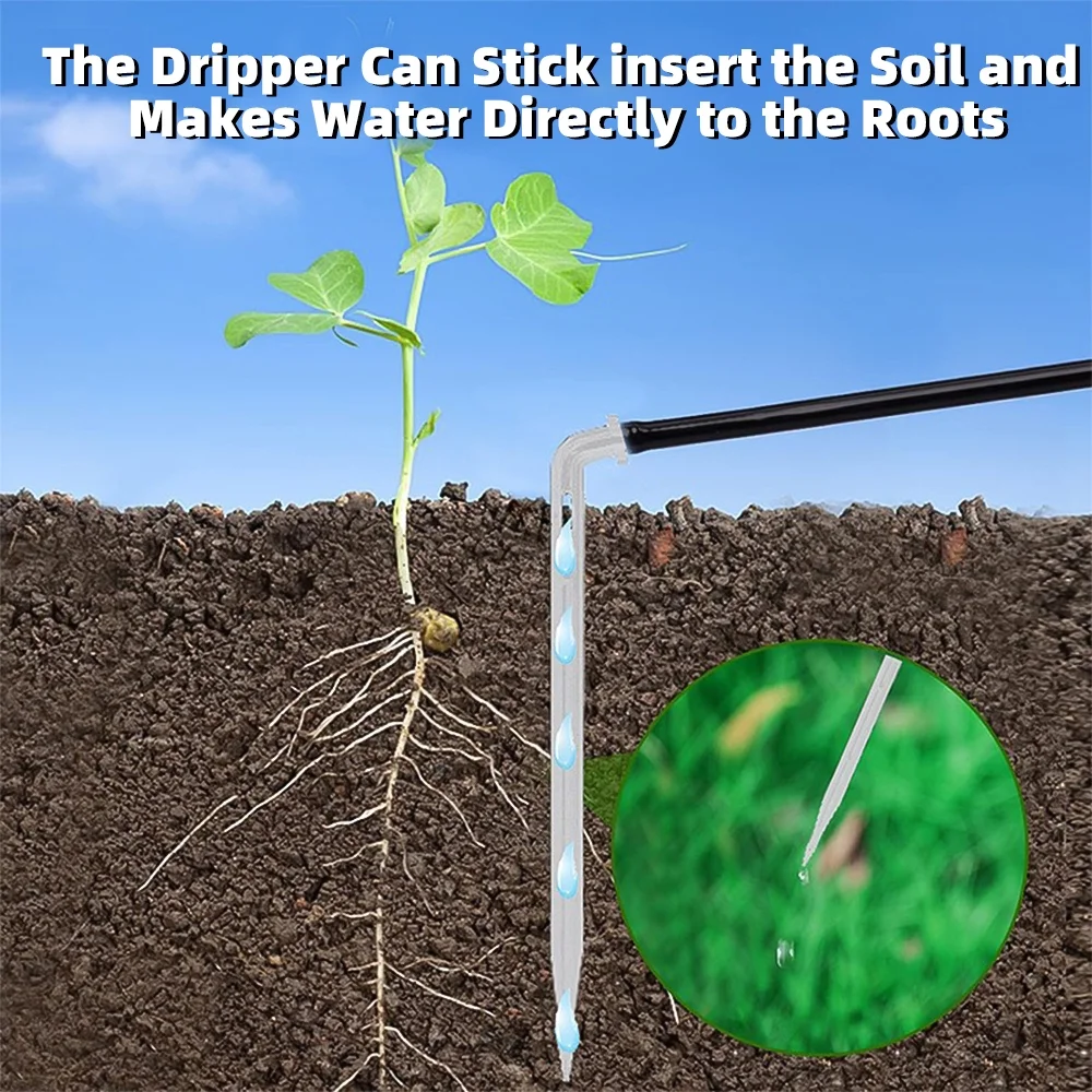 Solar Drip Irrigation System,DFITO 49 FT Solar Powered Auto Easy DIY Watering Device Supported Pots Plants