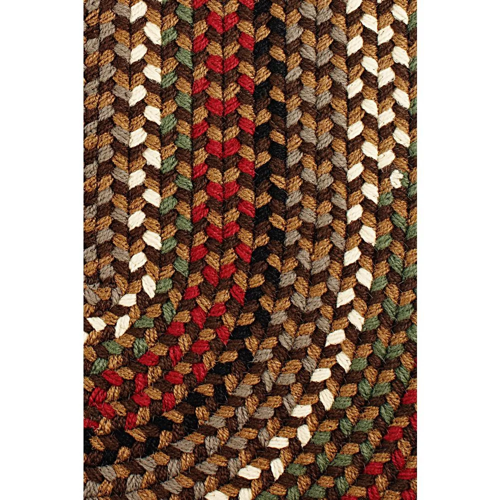 Rhody Rug MF33A015X015 Mayflower Chair Pad Brown Fudge