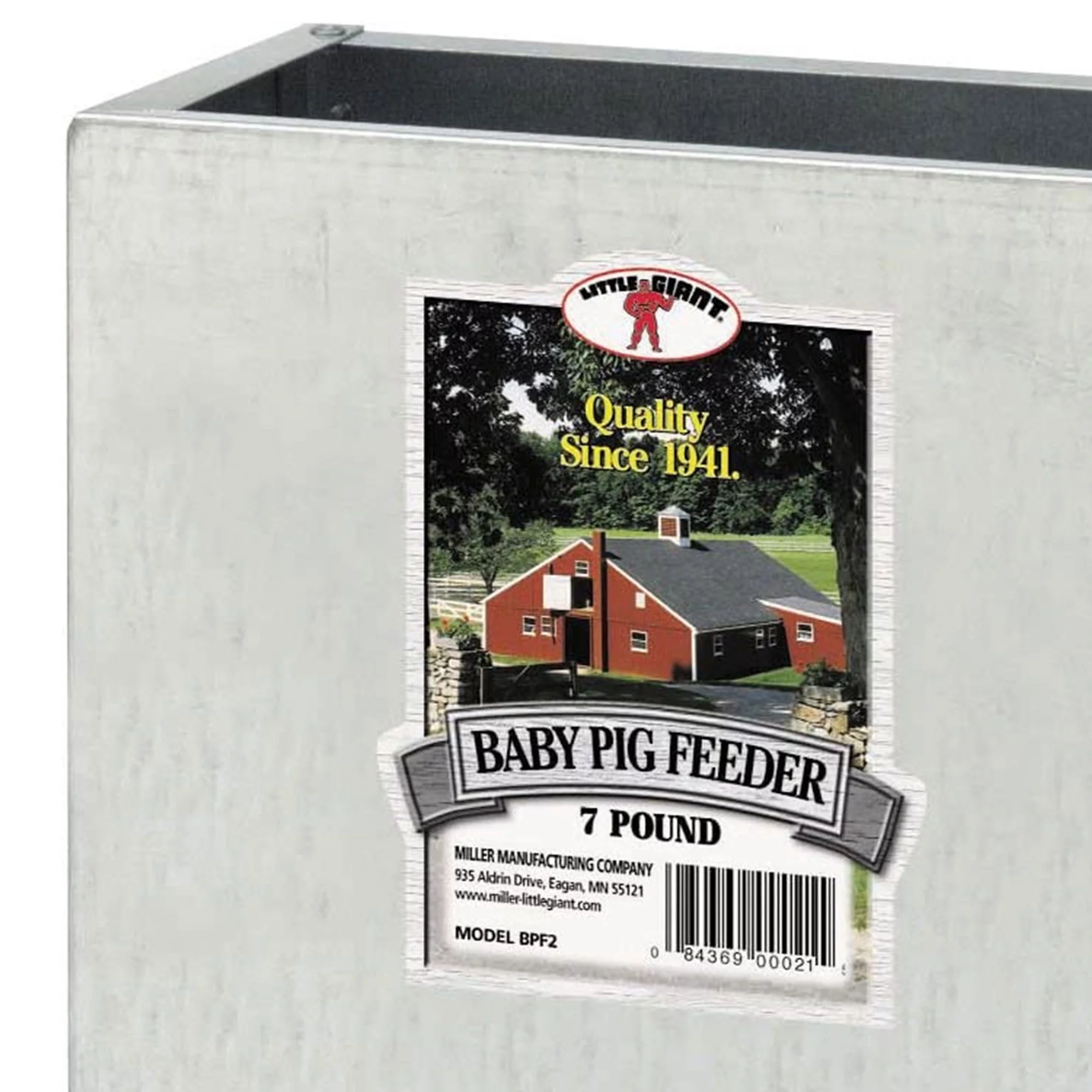 Little Giant Mountable 2 Hole Baby Piglet Trough Feeder, 7 Pound (8 Pack)