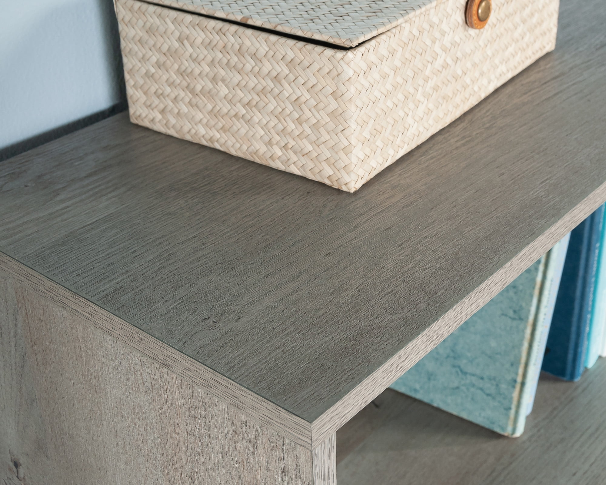 Sundar 5-Shelf Display Bookcase in Mystic Oak