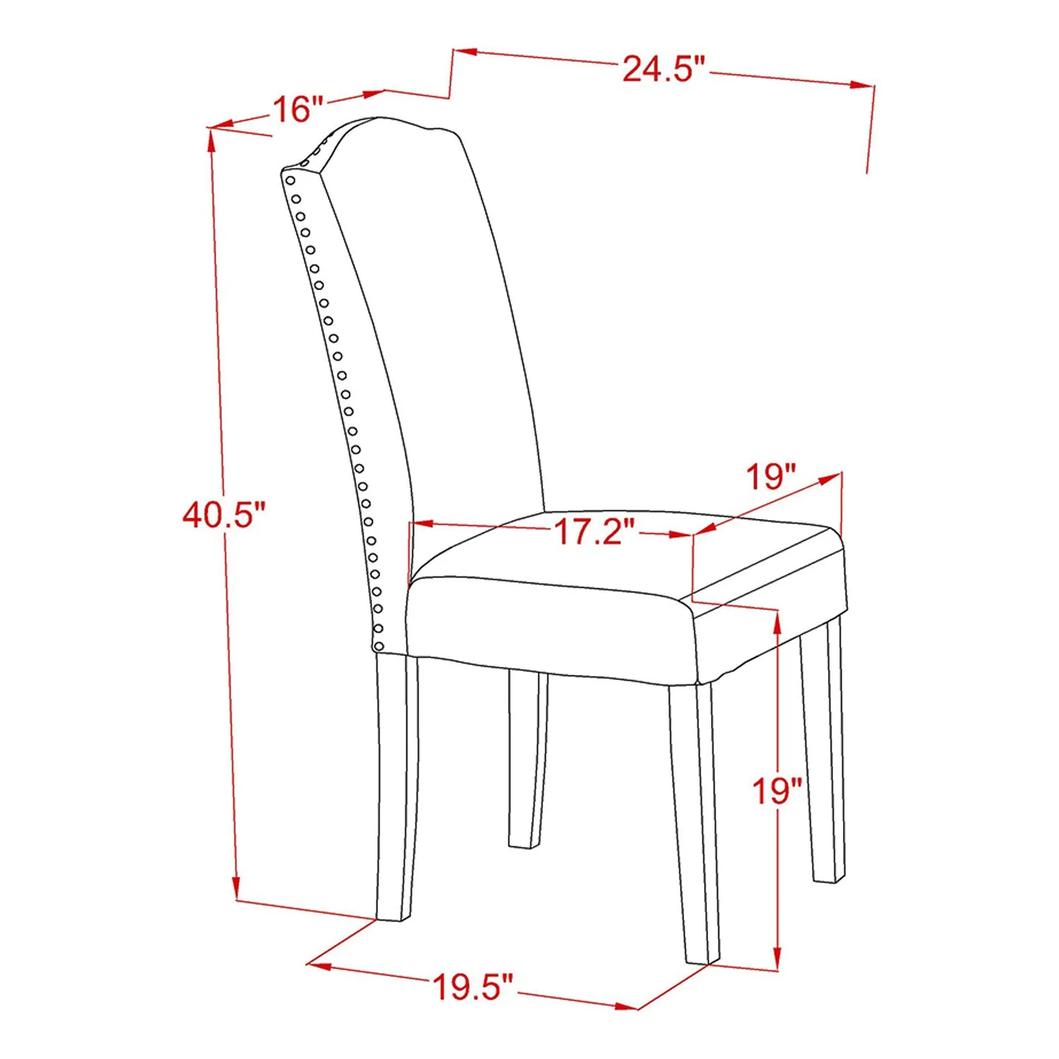 HomeStock Rustic Revival 3Pc Square 36 Inch Table And A Pair Of Parson Chair With Oak Leg And Linen Fabric Limelight