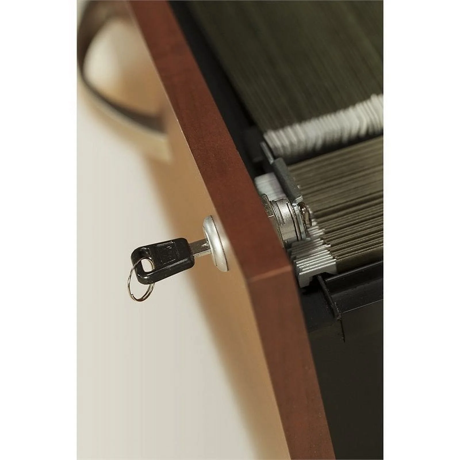 Home Square 2 Piece Wood Filing Cabinet Set with 2 Drawer in Hansen Cherry