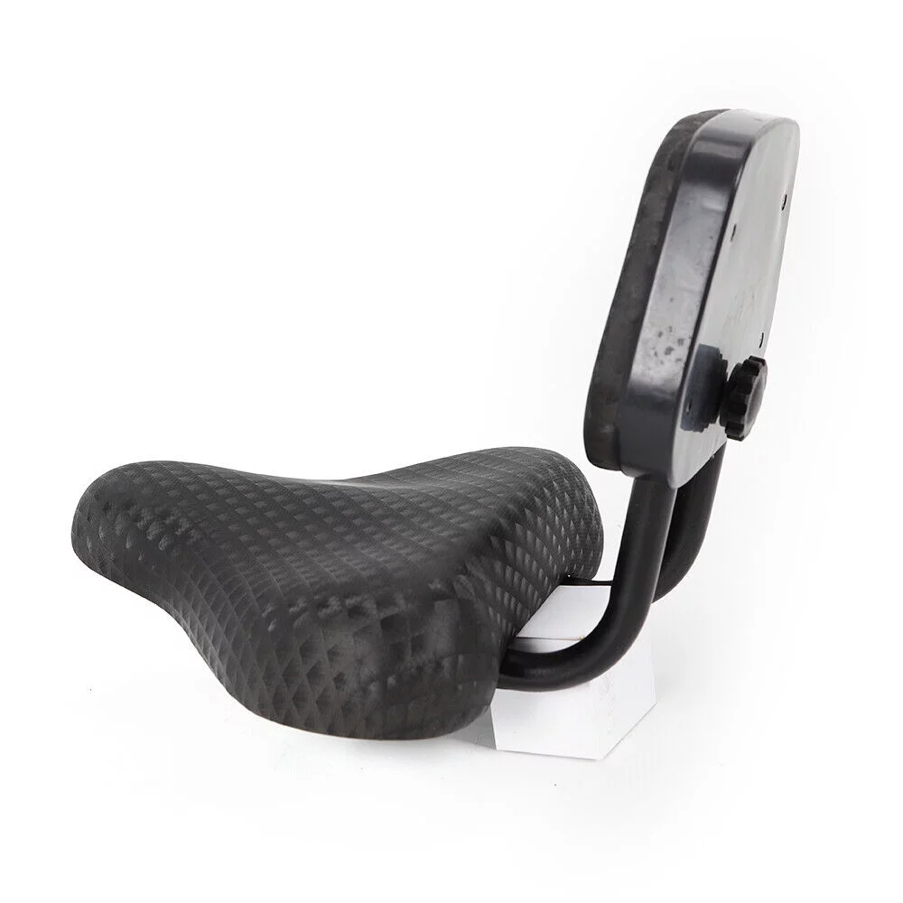 Miumaeov Soft Bicycle Saddle Bike Seat Tricycle Saddle Seat PU Cushion Pad with Back