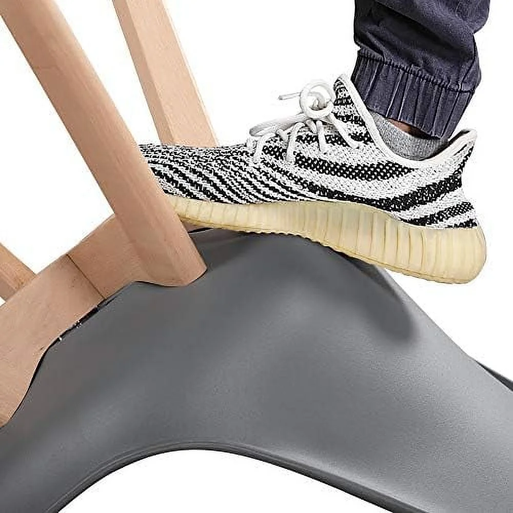 TJUNBOLIFE 4pcs Dining Chairs Living Room Bedroom Kitchen Lounge Chair Modern DSW Upholstered Side Chair with Soft Padded and Wood Legs  Dark Gray